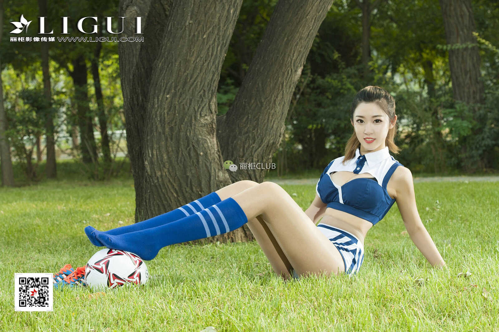 Model 筱筱《球场少女》 [丽柜Ligui] 写真集第4张