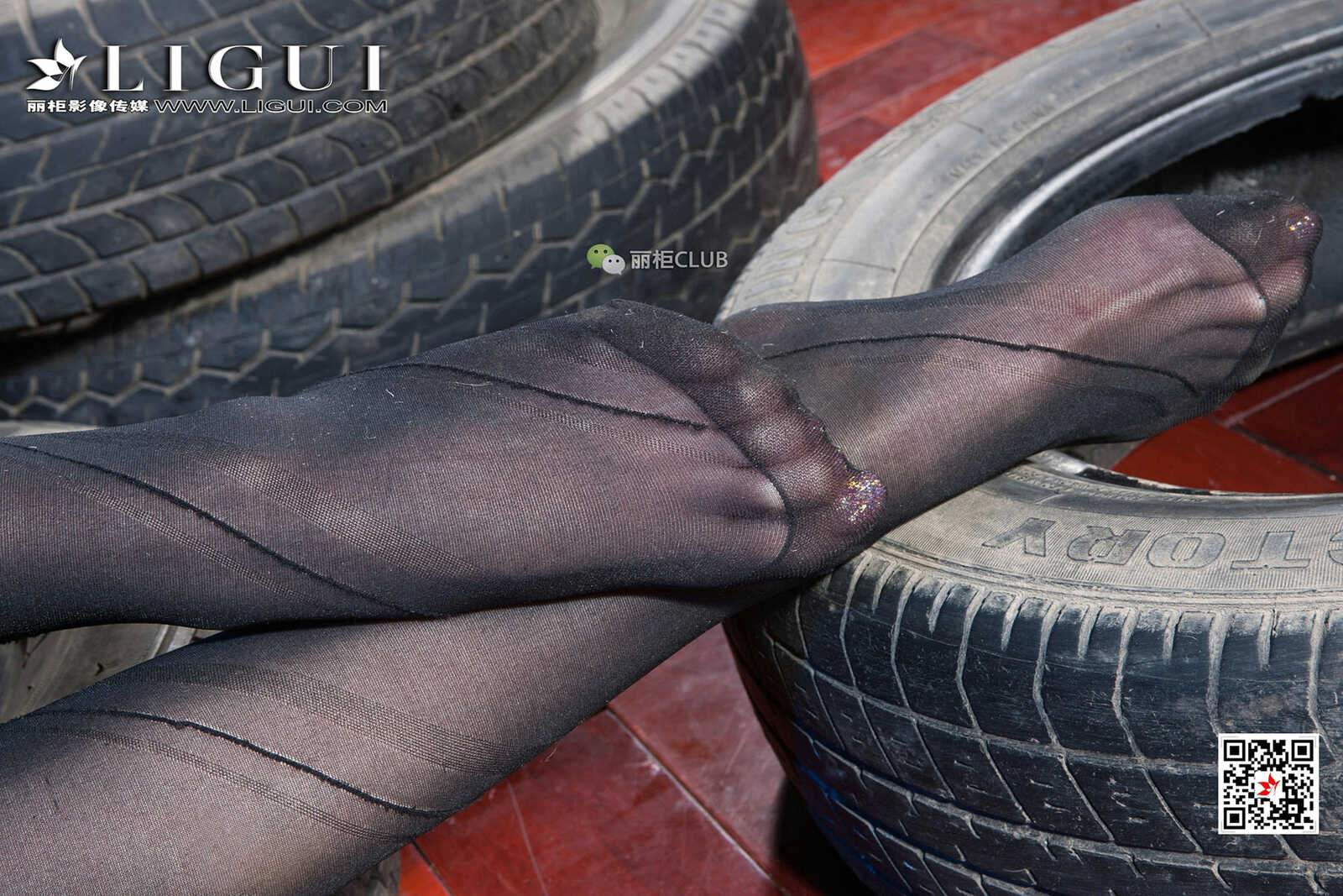 Model 袁颖芬《黑丝绳艺》 [丽柜Ligui] 写真集第9张