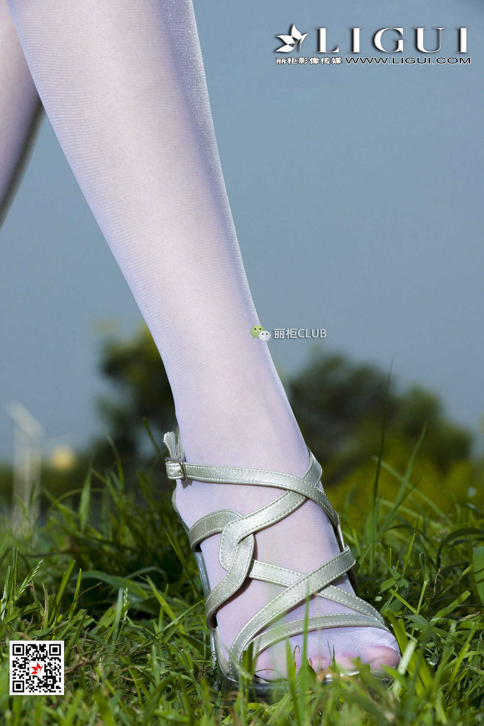 Model 雪儿《白丝+抹胸礼服》 [丽柜Ligui] 写真集第3张