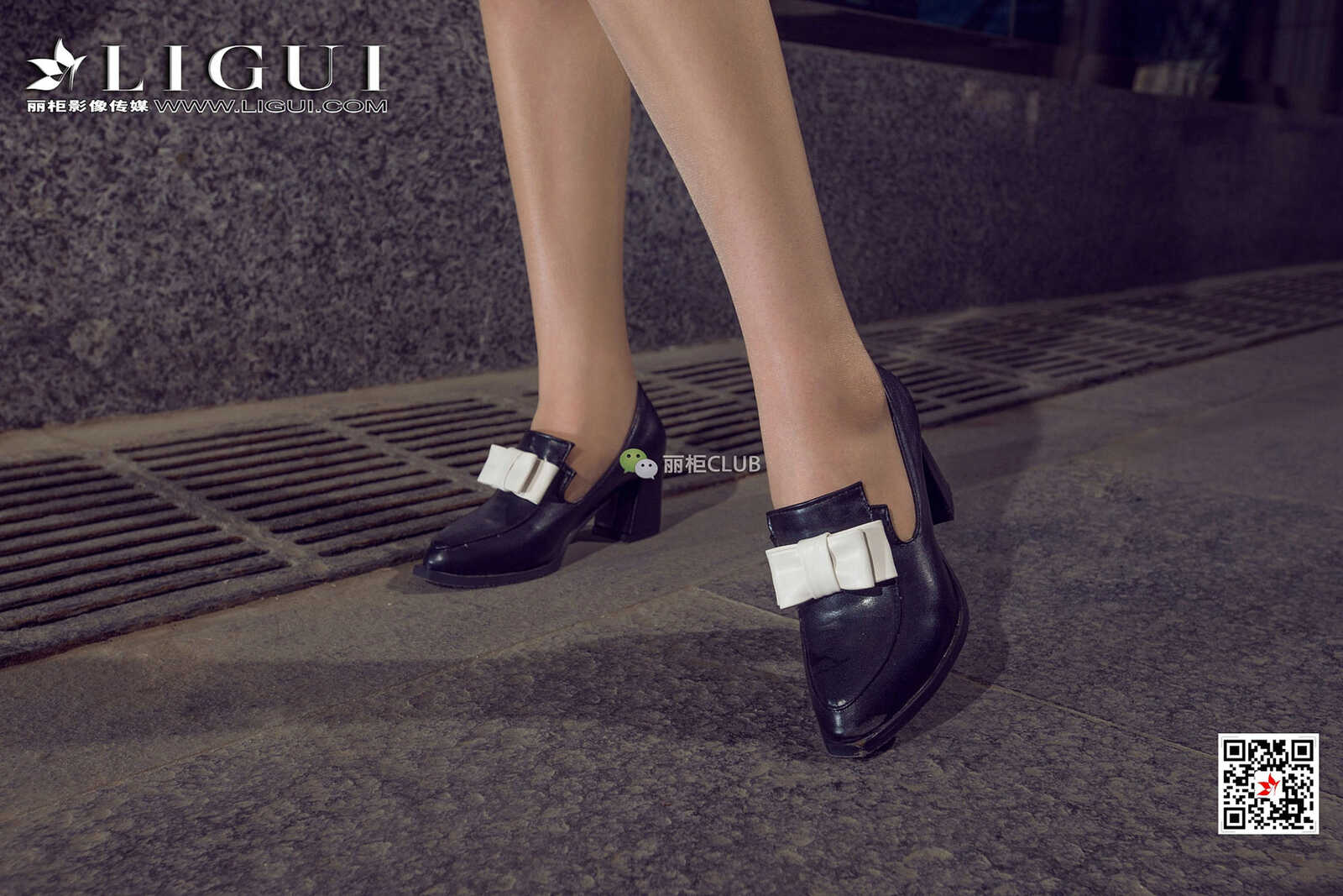 Model 允儿《连衣裙街拍美腿丝足》 [丽柜Ligui] 写第12张