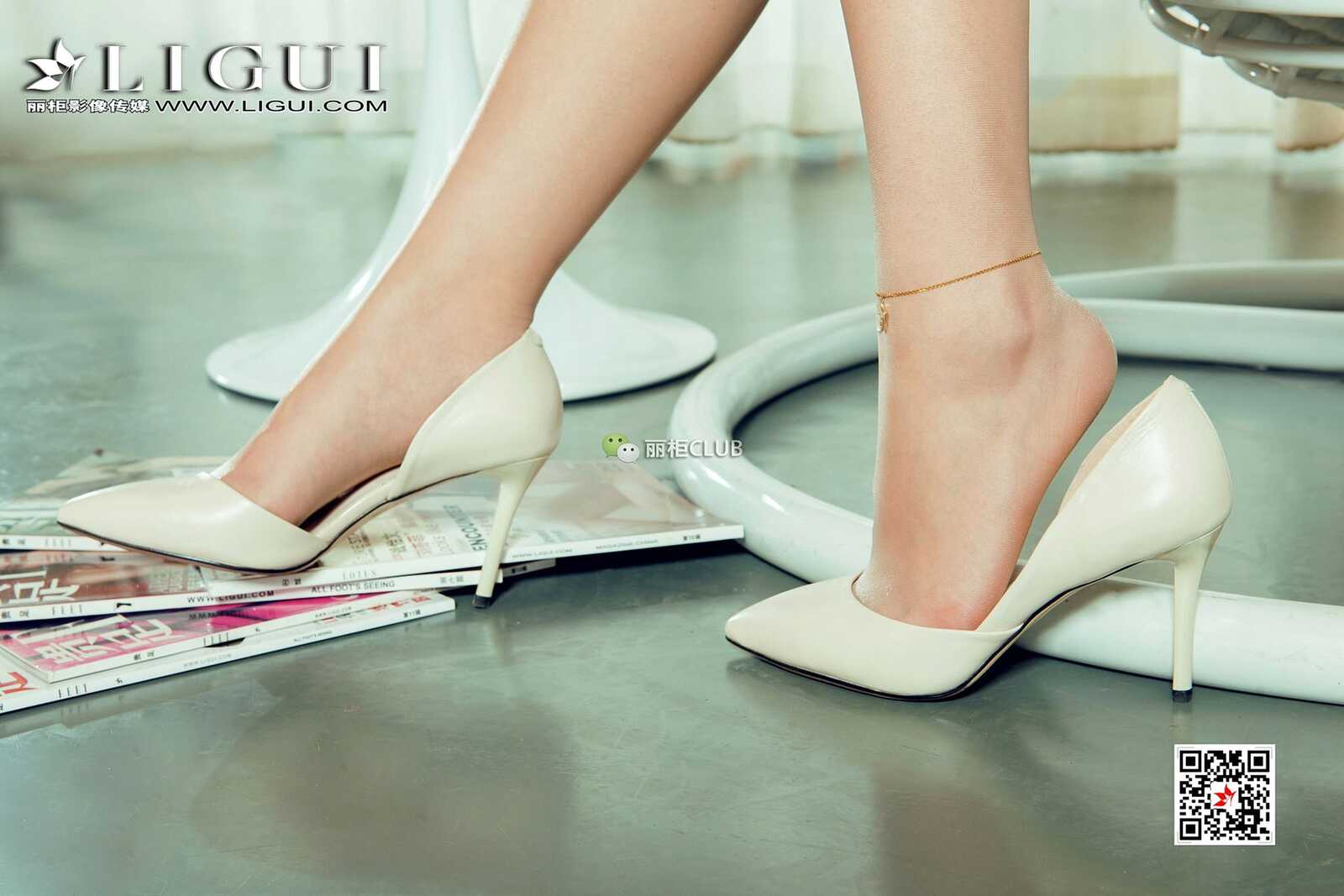 Mode 足模雪糕《吊篮椅丝足》 [丽柜Ligui] 写真集第16张