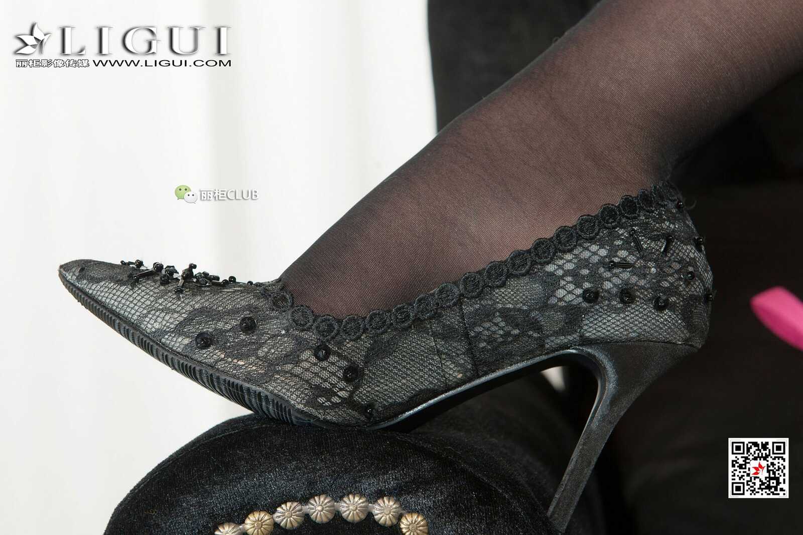 Mode 腿模然然《魅惑黑丝》 [丽柜Ligui] 写真集第16张