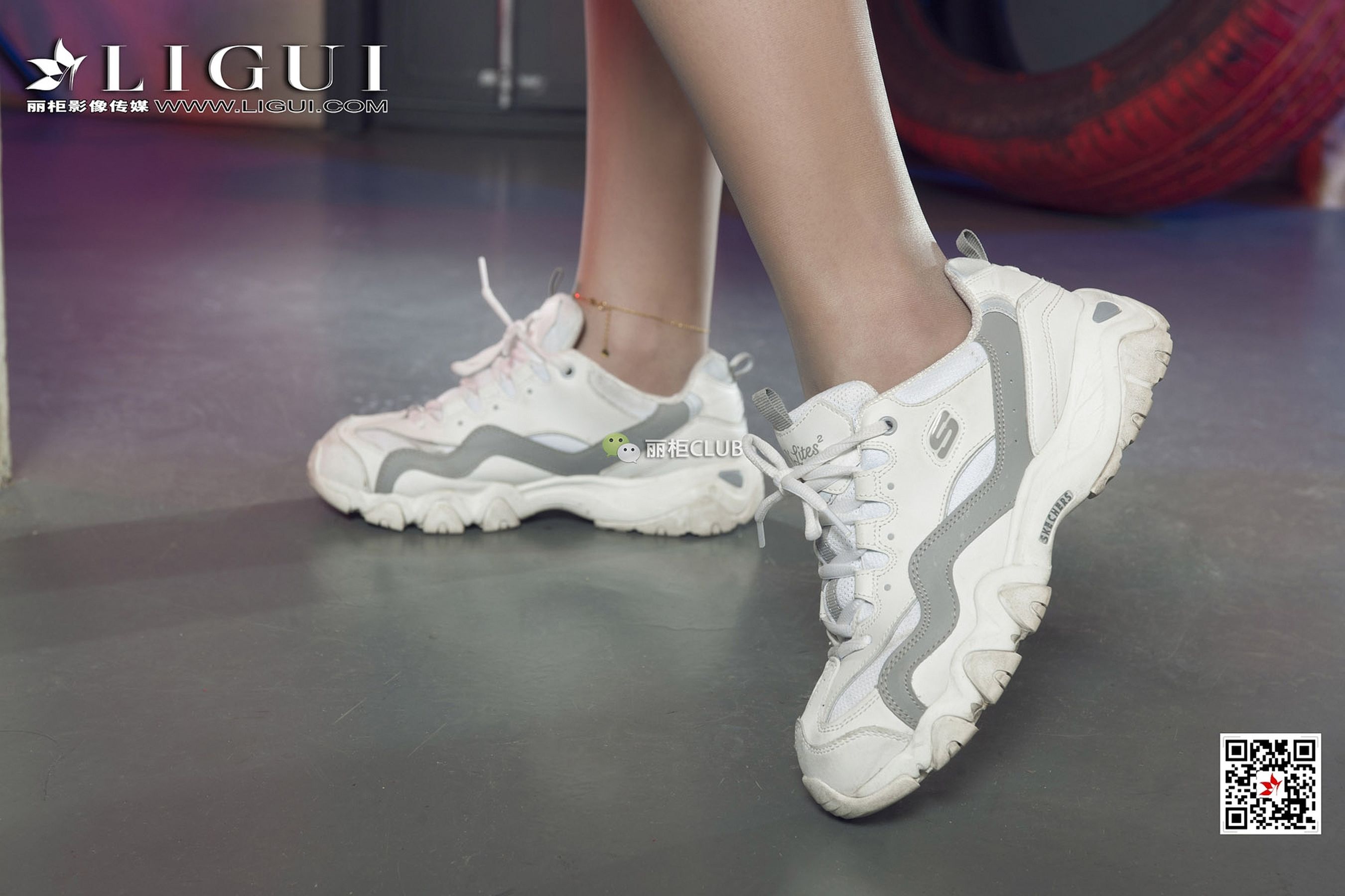 腿模筱筱《运动风丝袜妹子》 [丽柜Ligui] 写真集第12张