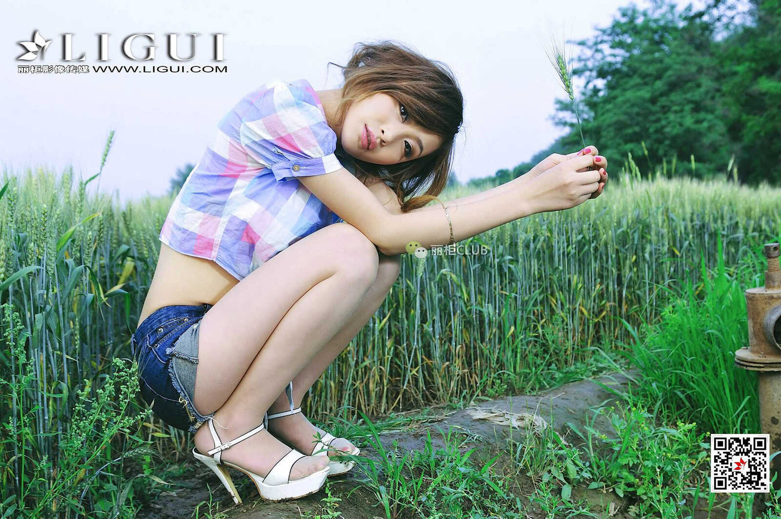腿模童蕾《麦田美腿》 [丽柜Ligui] 写真集第17张