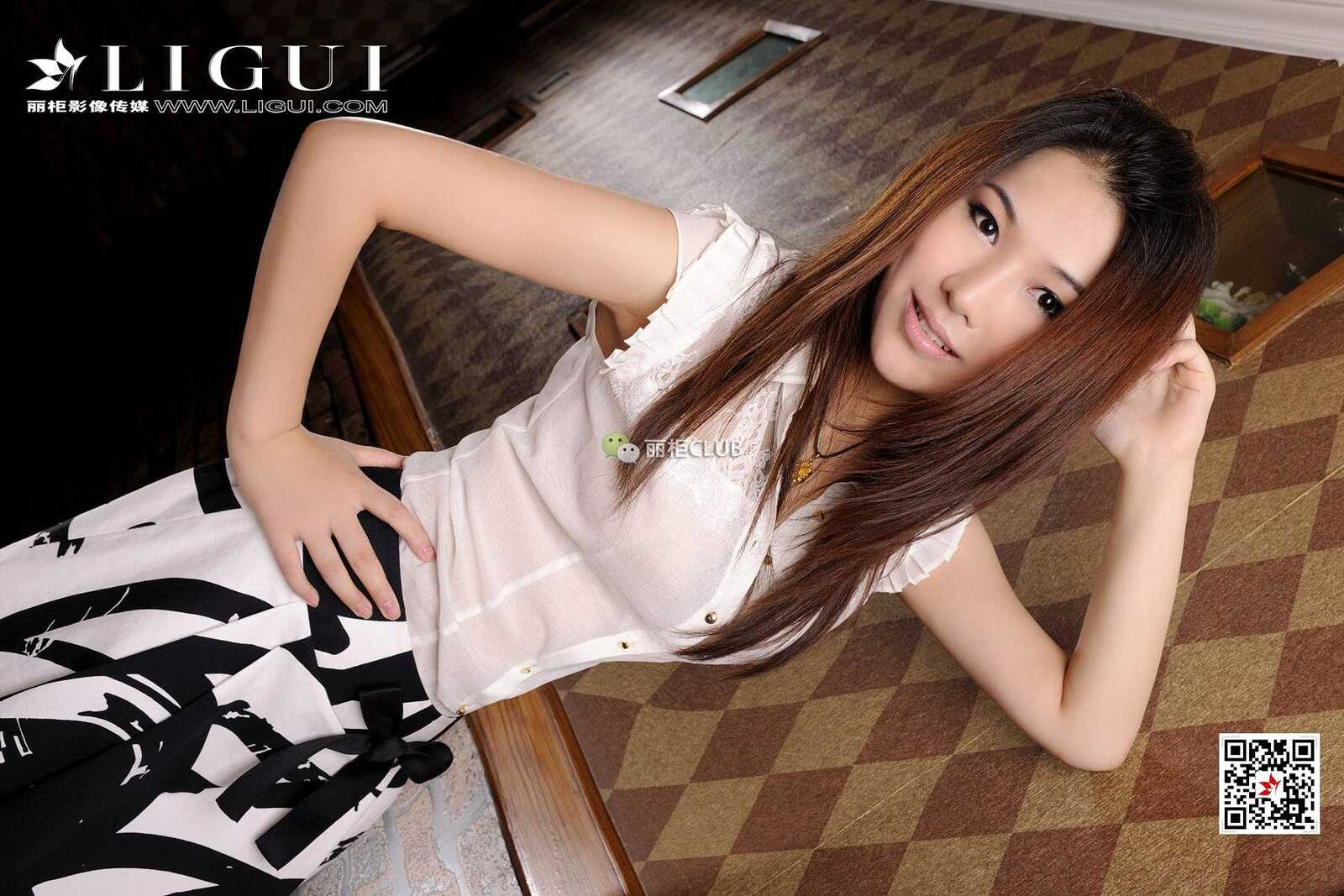 腿模文静《连衣裙高跟》 [丽柜Ligui] 写真集第16张