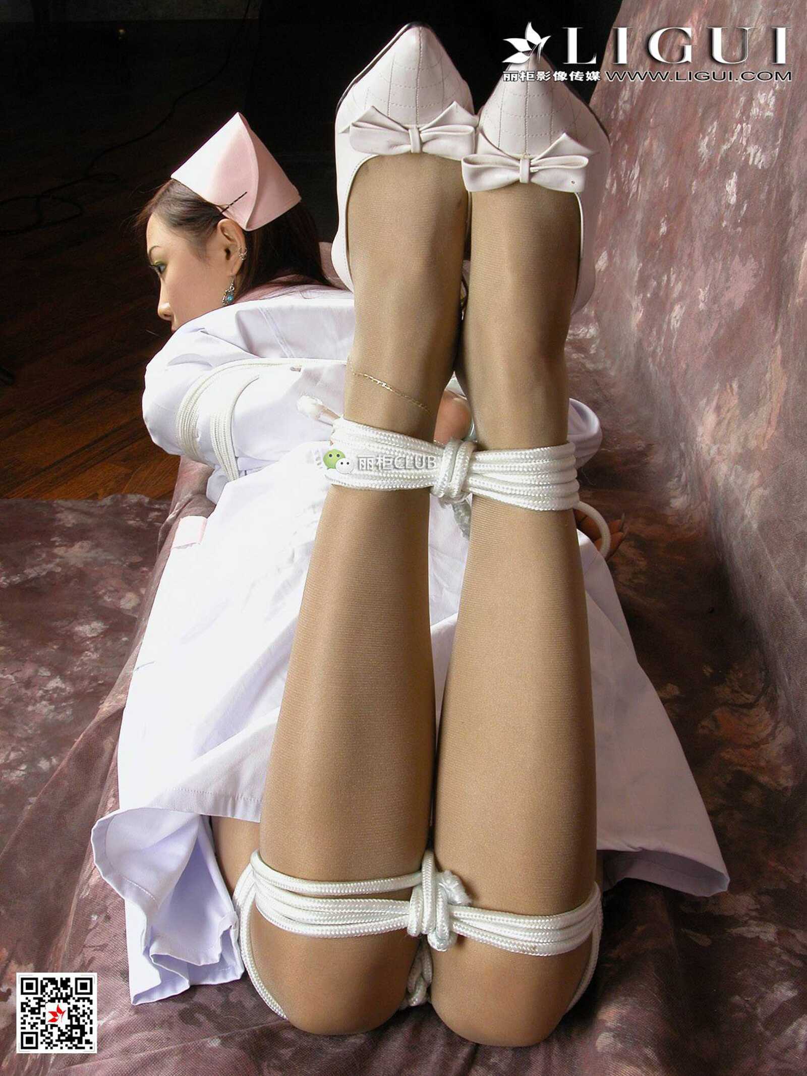 腿模雅诗《护士美束》 [丽柜LIGUI] 丝袜美束 写真第10张