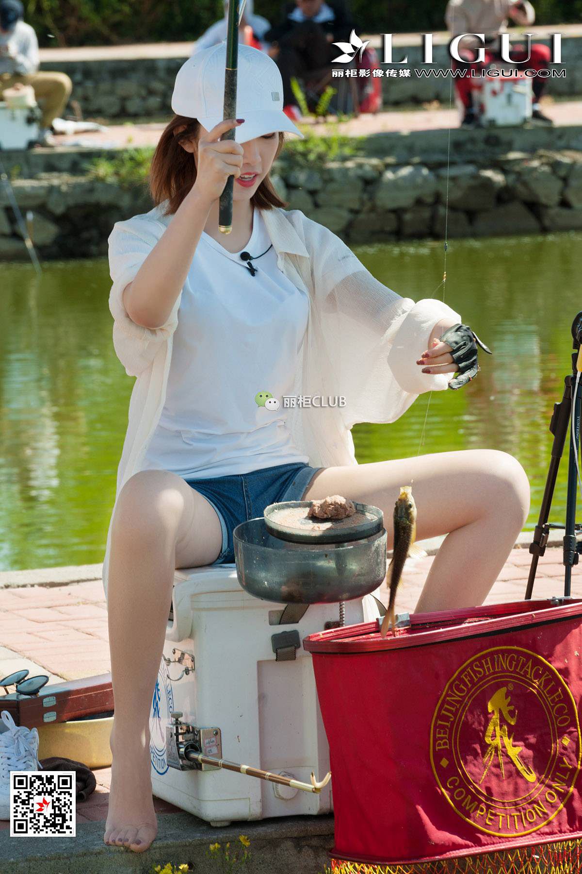 腿模筱筱&amp;amp;然然《钓鱼丝足》 [丽柜LIGUI] 美腿玉第12张