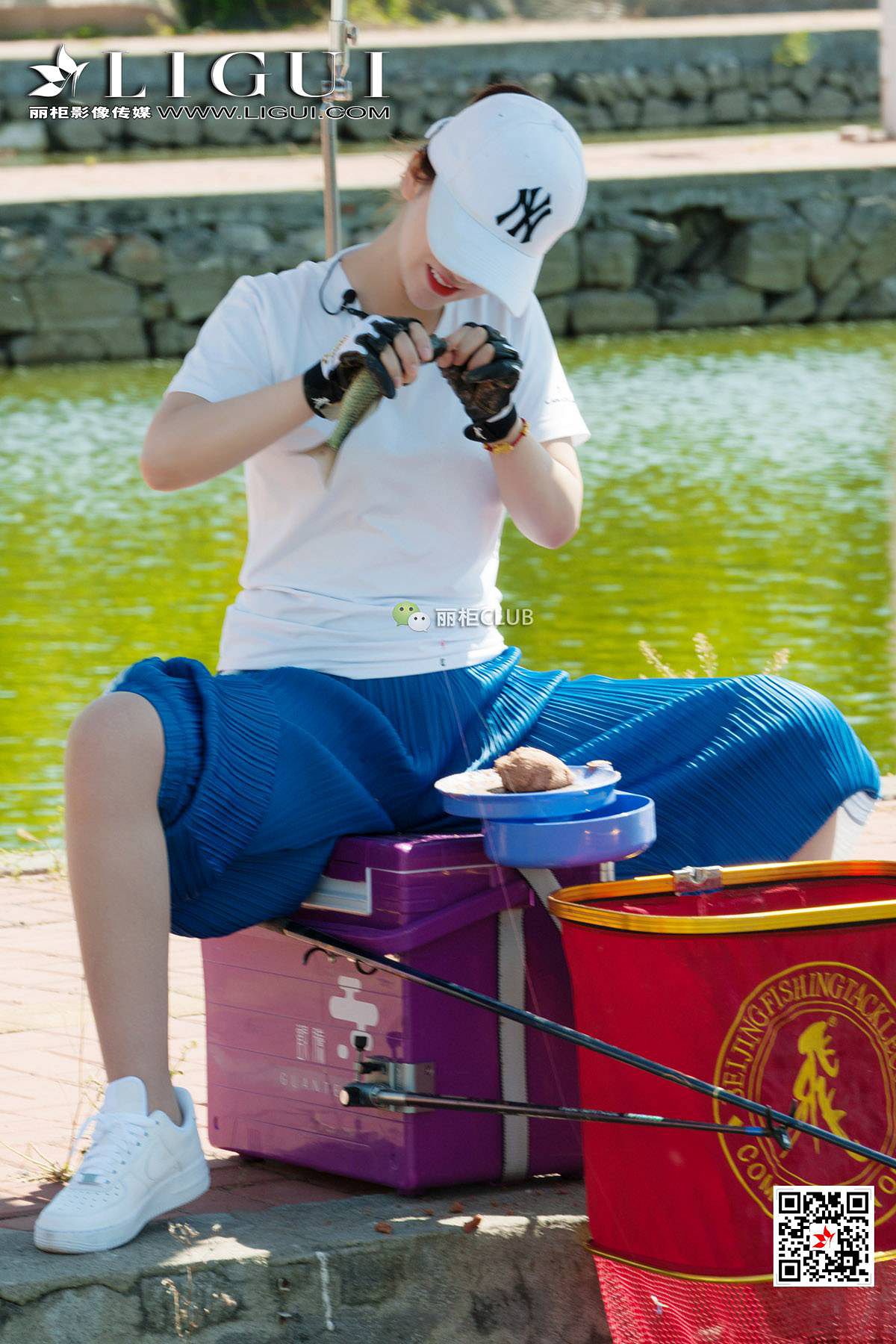 腿模筱筱&amp;amp;然然《钓鱼丝足》 [丽柜LIGUI] 美腿玉第9张