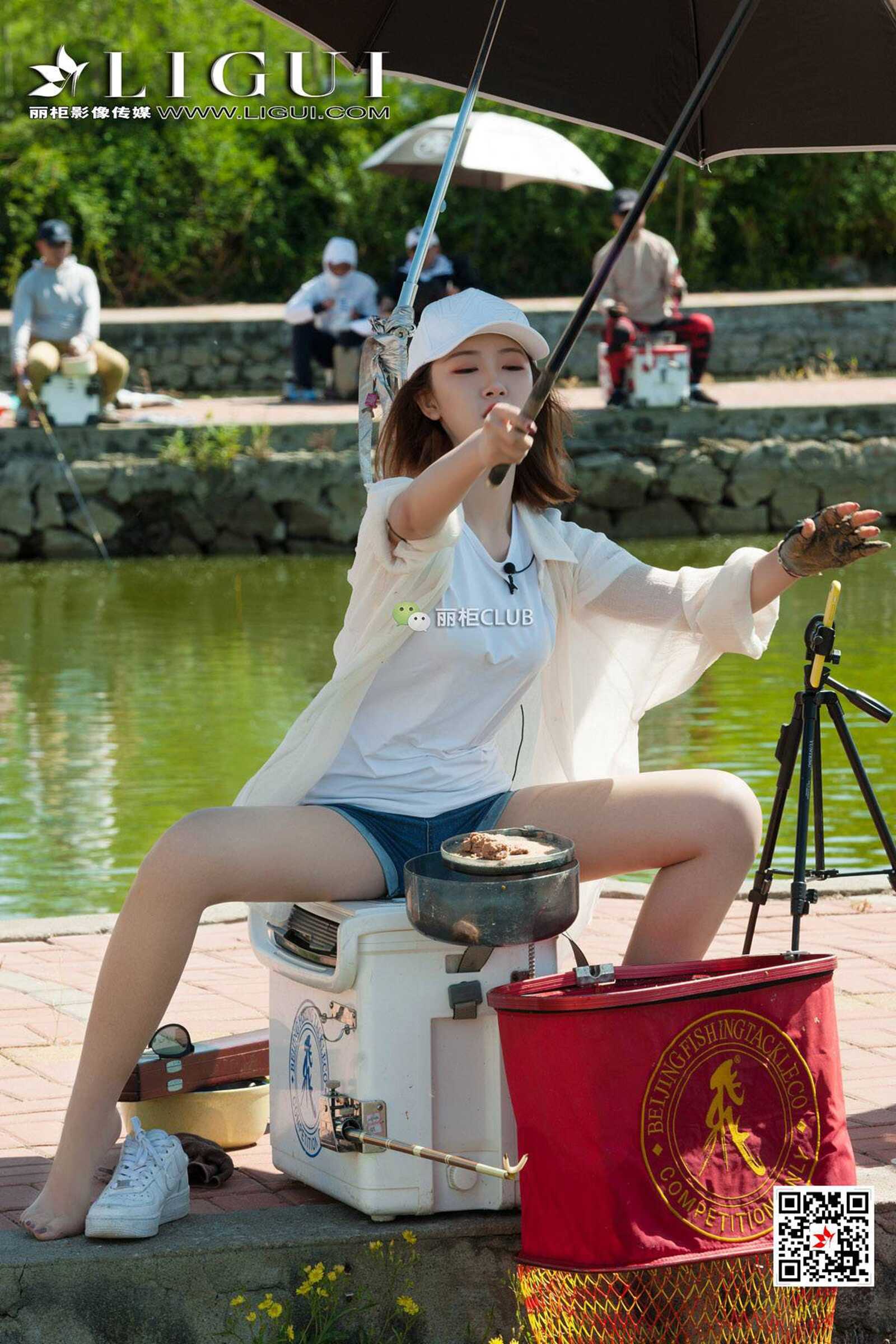 腿模筱筱&amp;amp;然然《钓鱼丝足》 [丽柜LIGUI] 美腿玉第6张