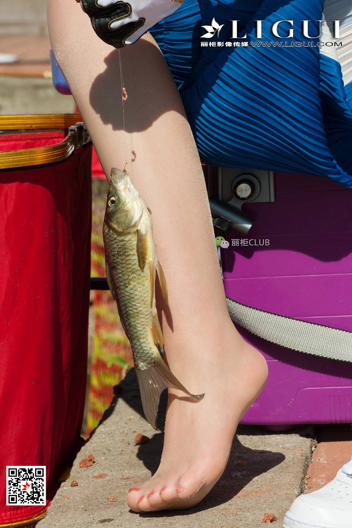 腿模筱筱&amp;amp;然然《钓鱼丝足》 [丽柜LIGUI] 美腿玉第3张