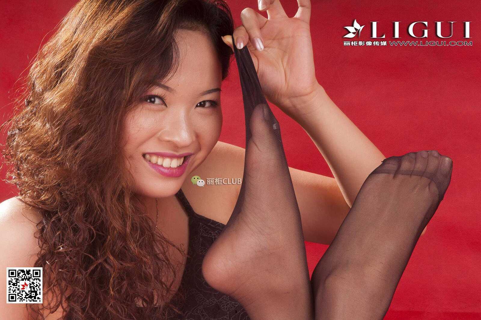 丁丁《黑丝美足》 [丽柜LIGUI] 网络丽人 写真集第8张