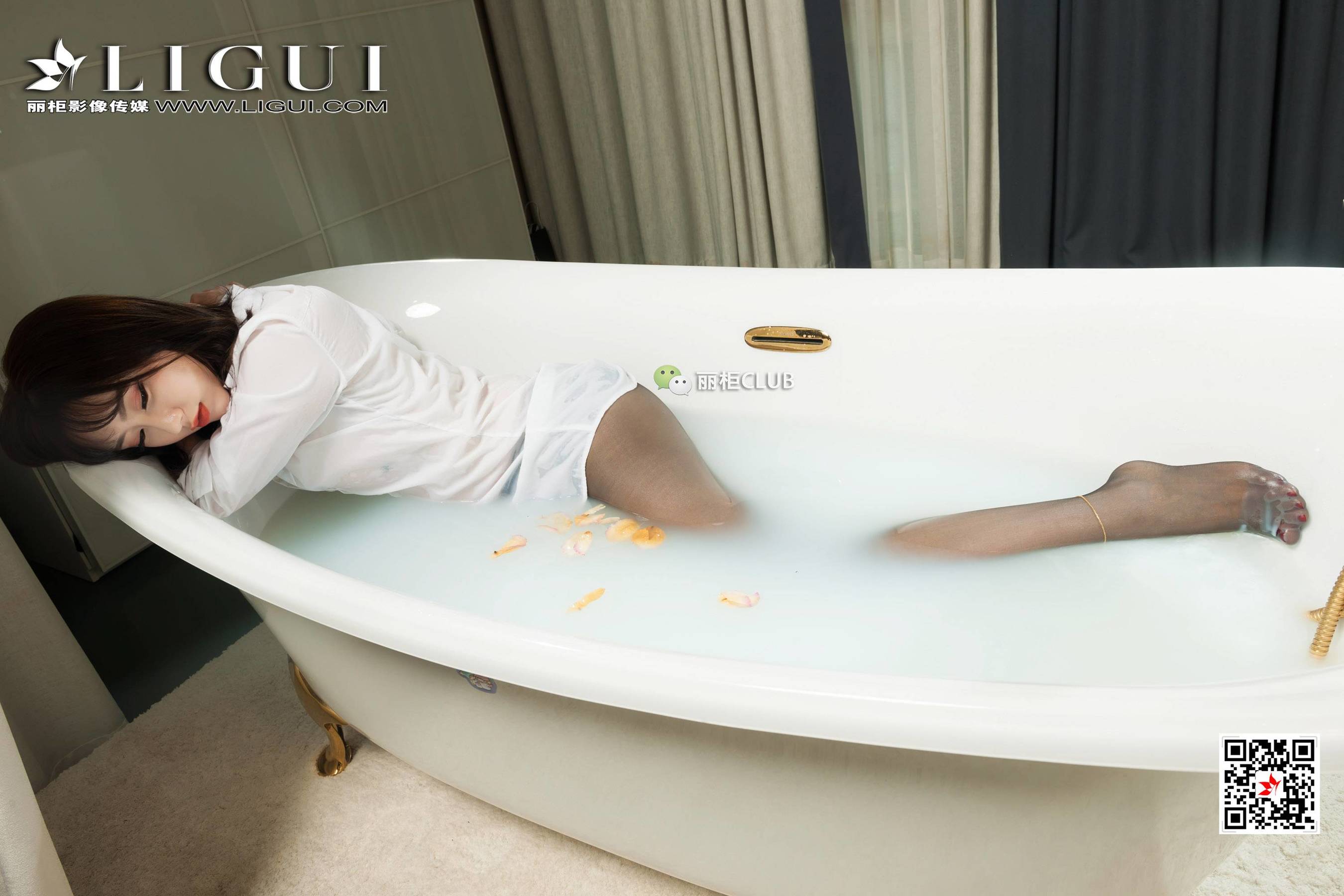 足模然然《浴缸丝足迷情》 [丽柜LIGUI] 网络丽人第15张
