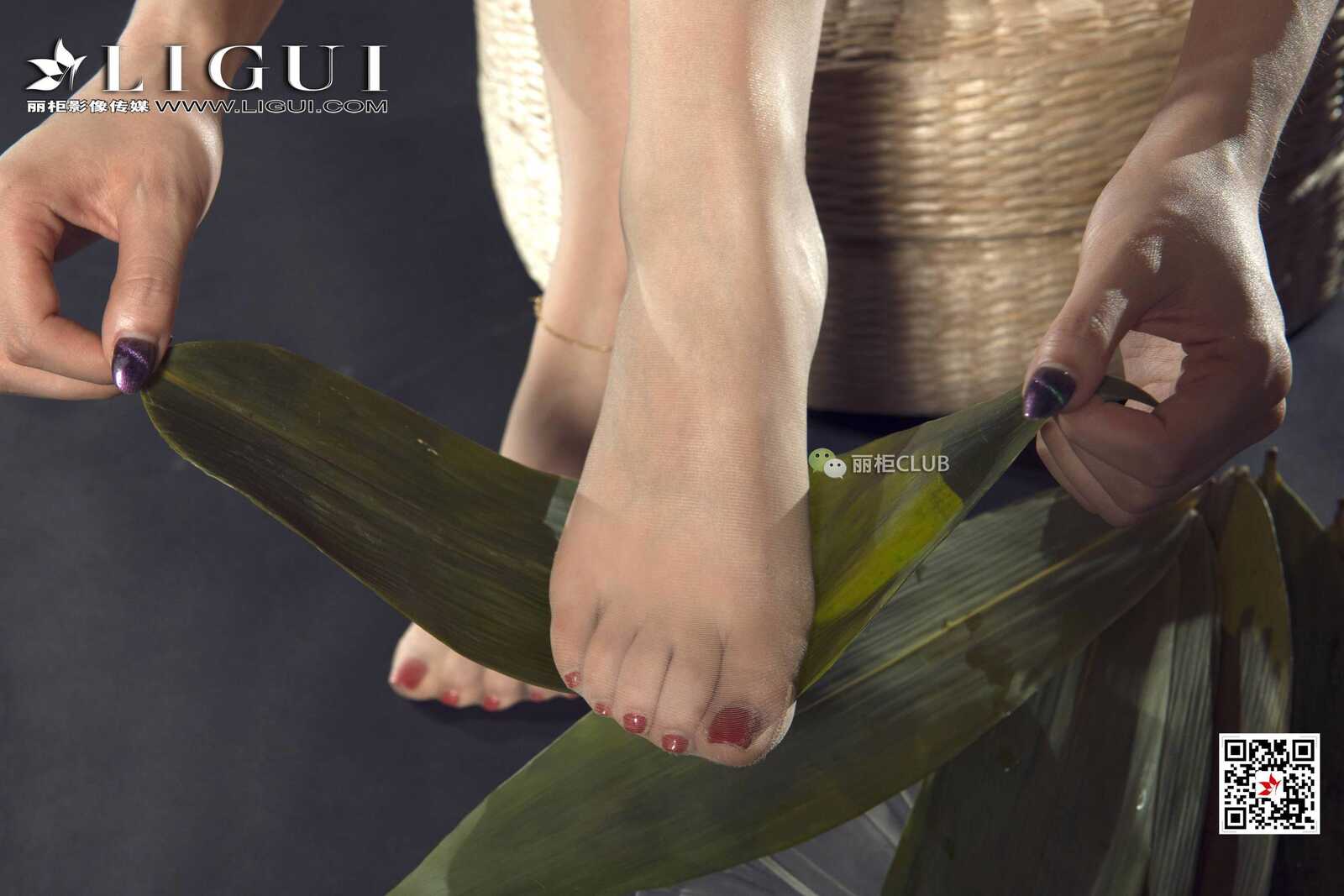 足模雪糕《端香旗袍丝足》 [丽柜LIGUI] 网络丽人第15张