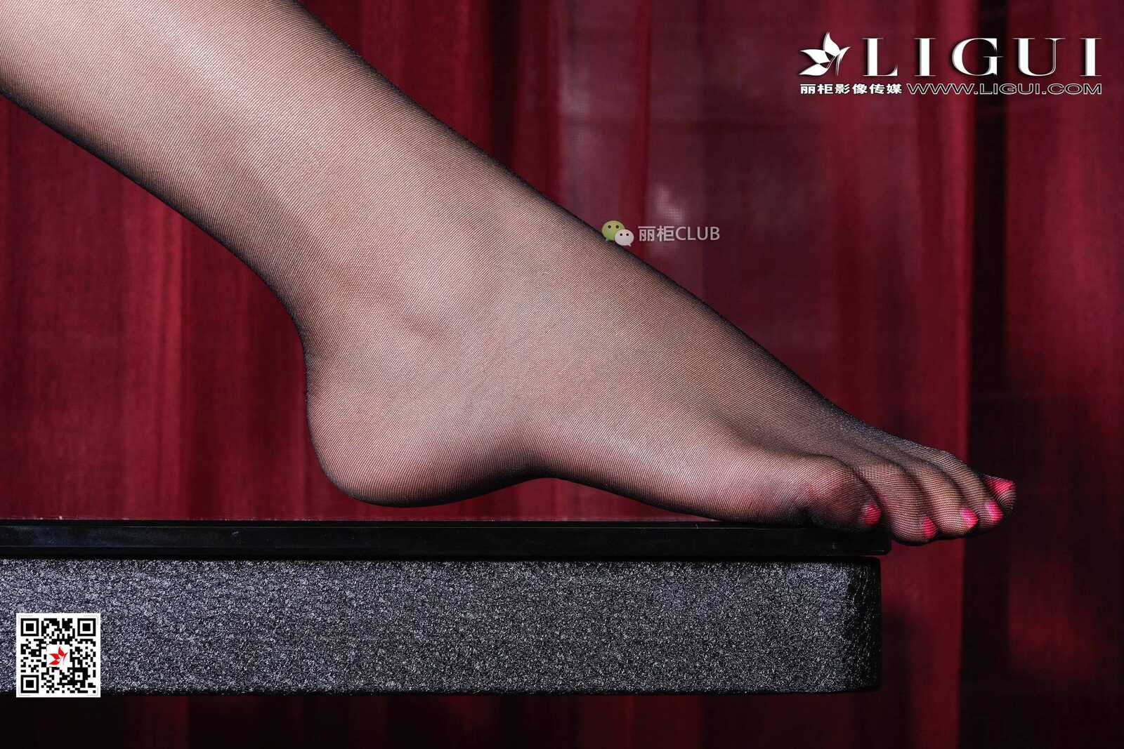 腿模Amily《黑丝美腿丽人》 [丽柜Ligui]  美腿丝足第6张