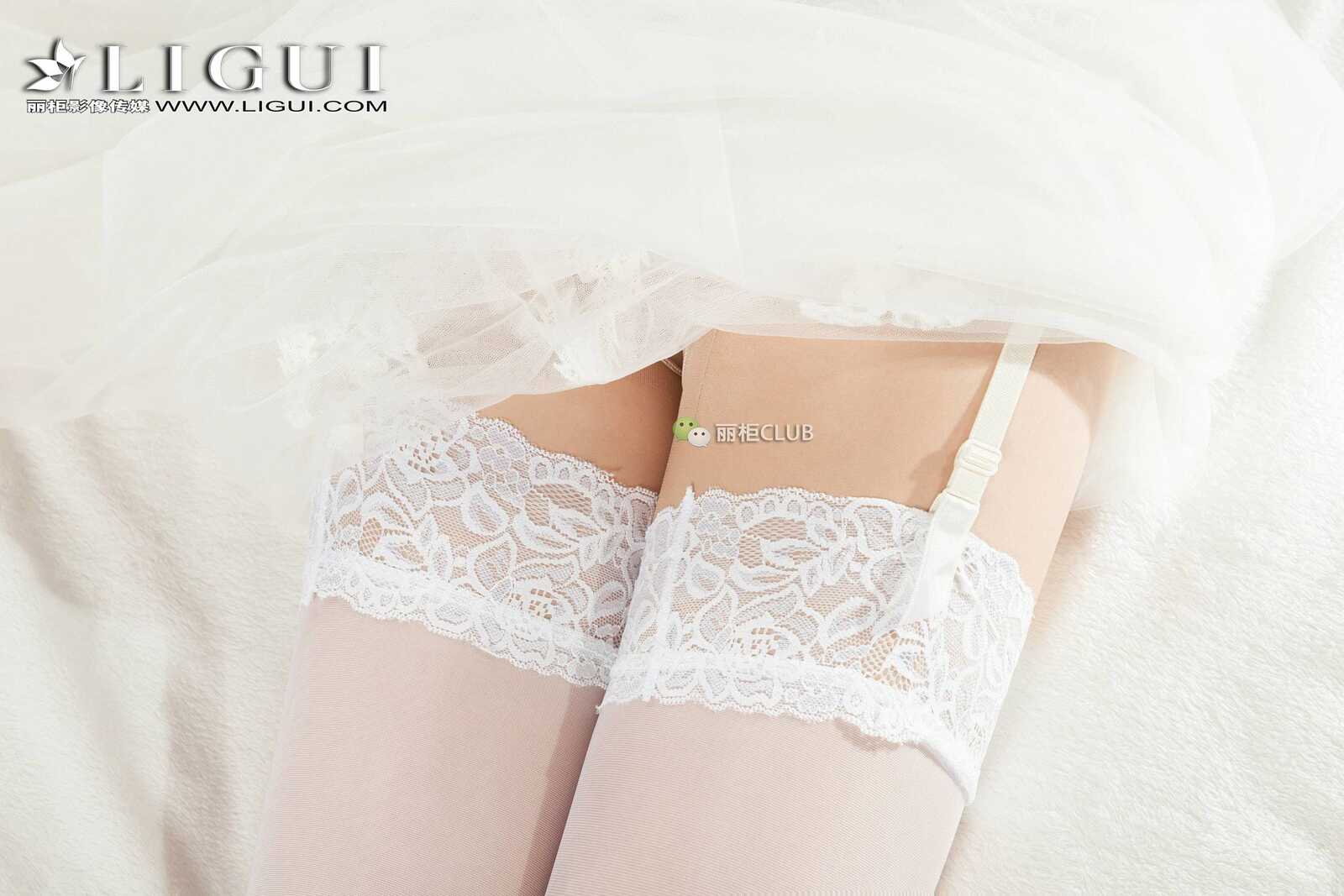 腿模敏儿《白丝绳艺》 [丽柜Ligui] 网络丽人 美腿第14张