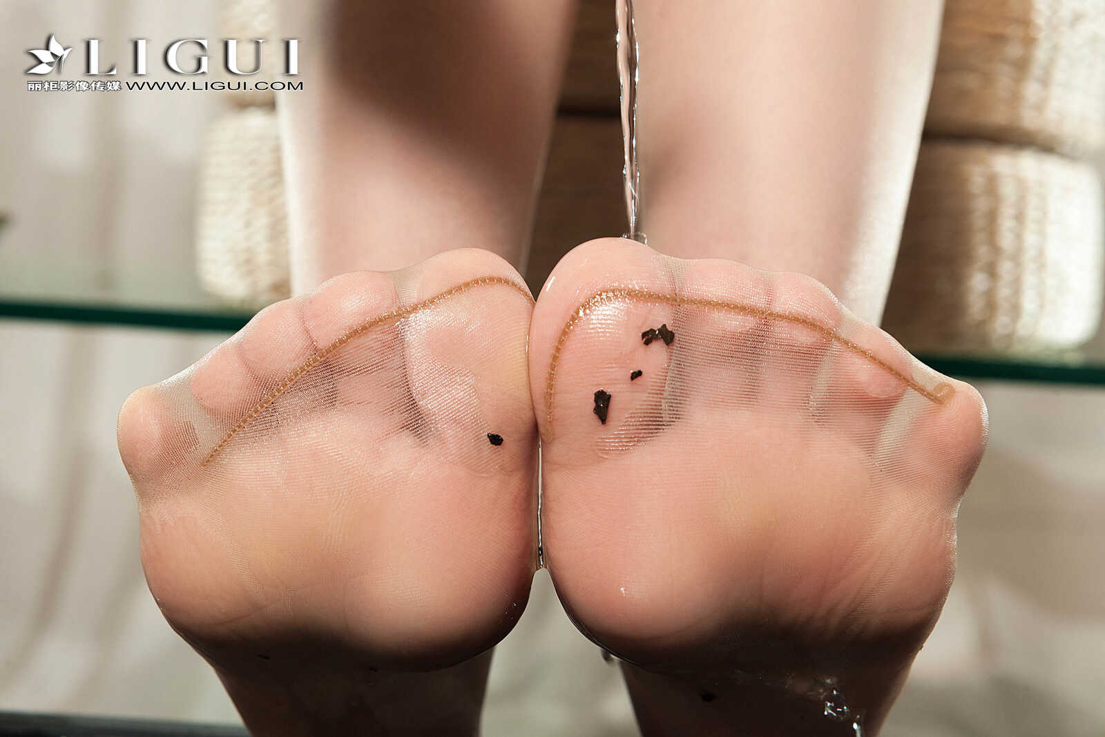 腿模果儿《旗袍茶艺丝足》 [丽柜Liguil] 写真集第6张