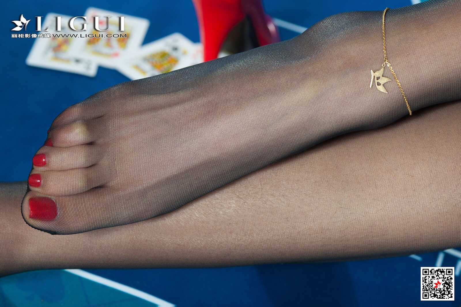 腿模筱筱《赌场黑丝女王》 [丽柜Ligui] 写真集第12张