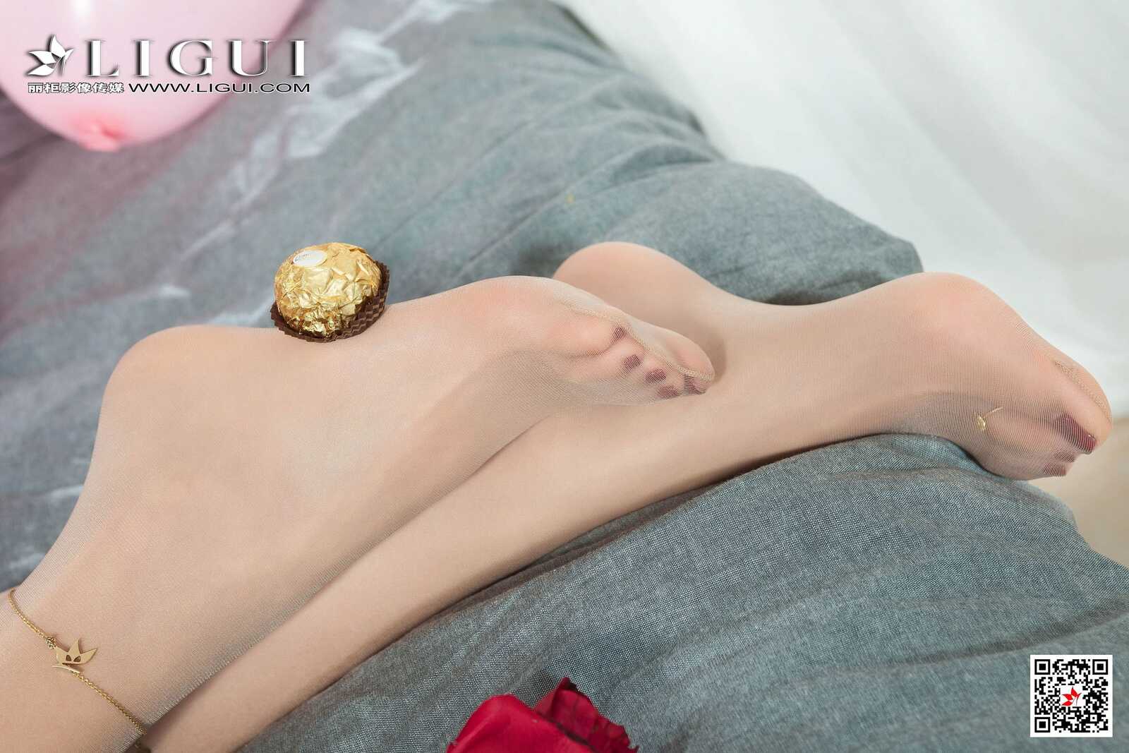 足模筱筱《肉丝玉足》 [丽柜Ligui] 网络丽人 写真第6张