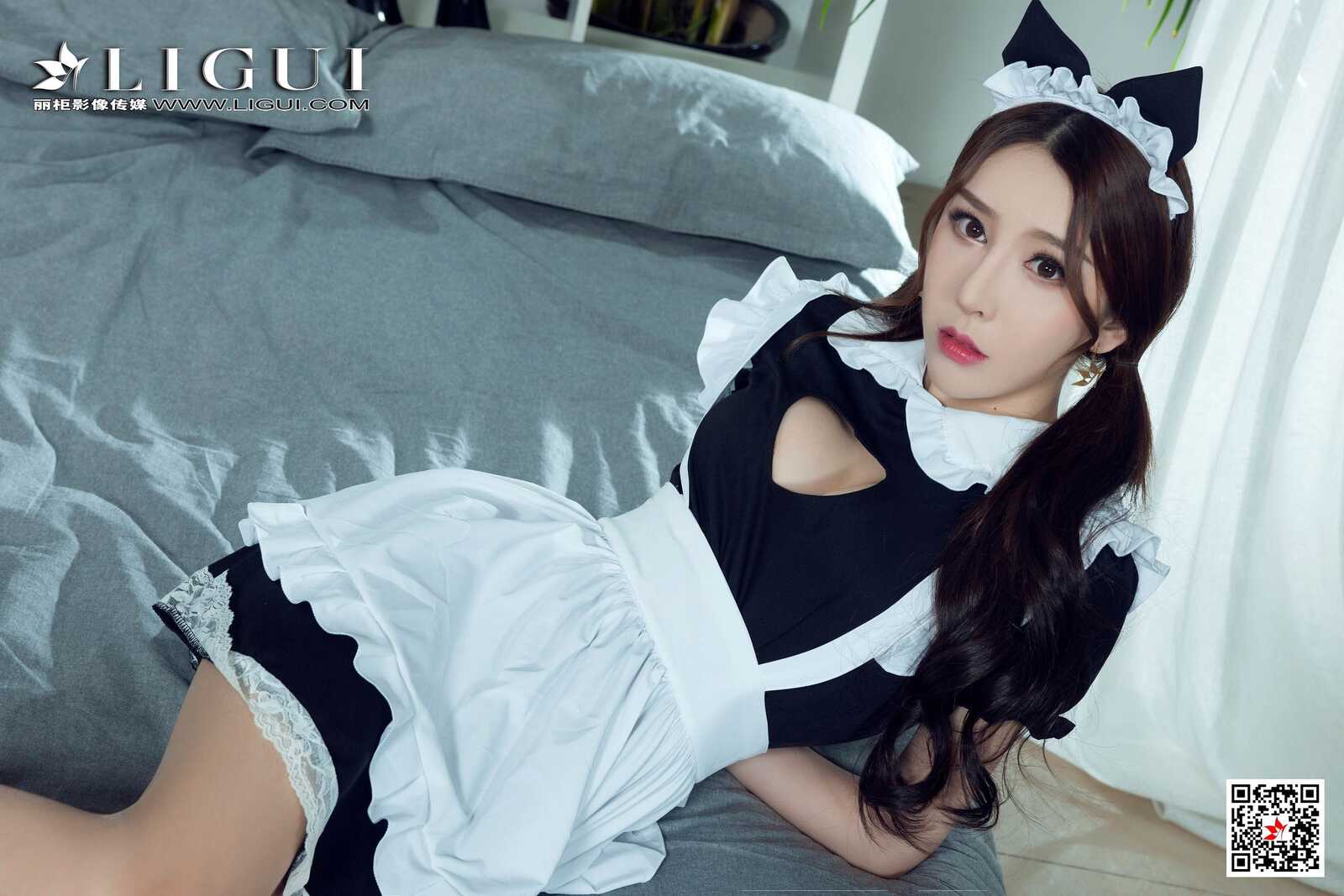 腿模兔子《女仆绳艺》 [丽柜美束Ligui] 网络丽人第7张