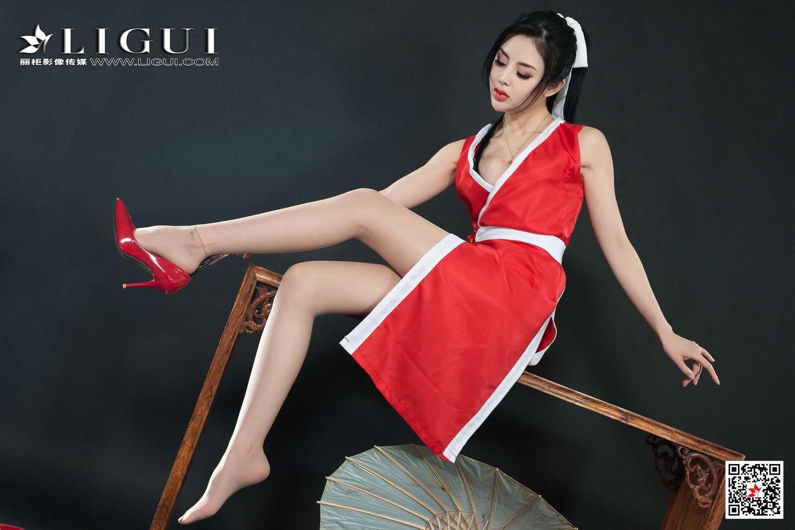 凉儿《不知火舞COS》 [丽柜Ligui] 写真集第5张