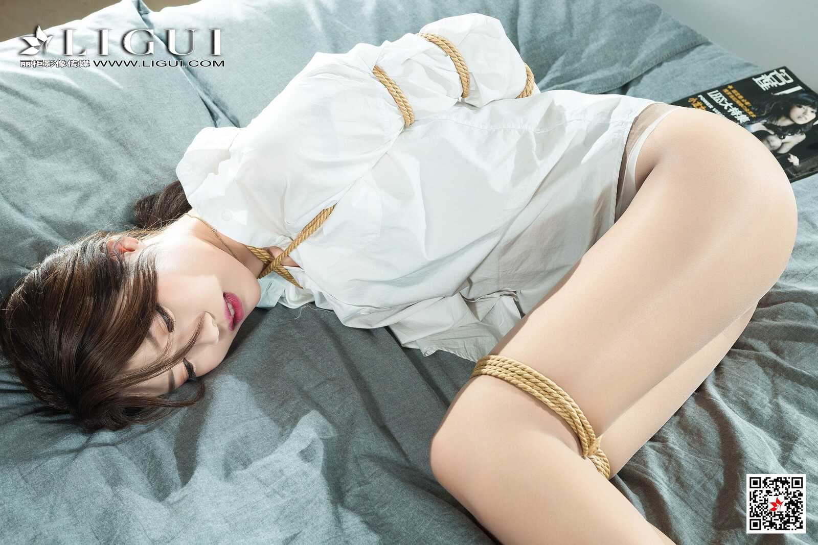 钟情《白衬衫丝足绳艺》 [丽柜美束Ligui] 写真集第13张