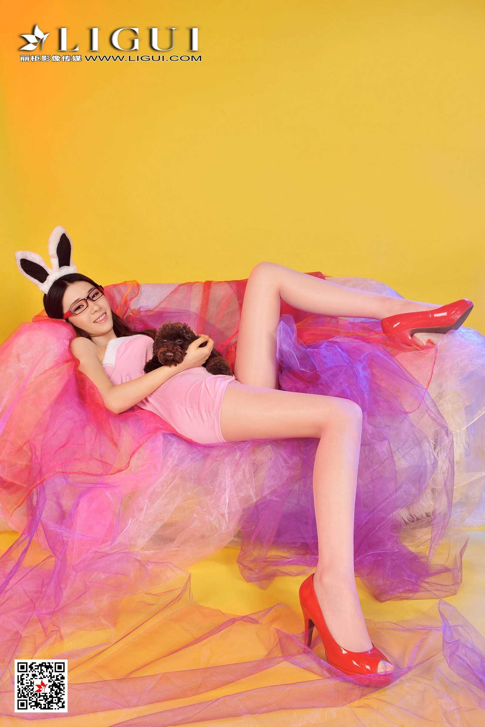 美辰《红高跟兔女郎》 [丽柜Ligui] 写真集第14张