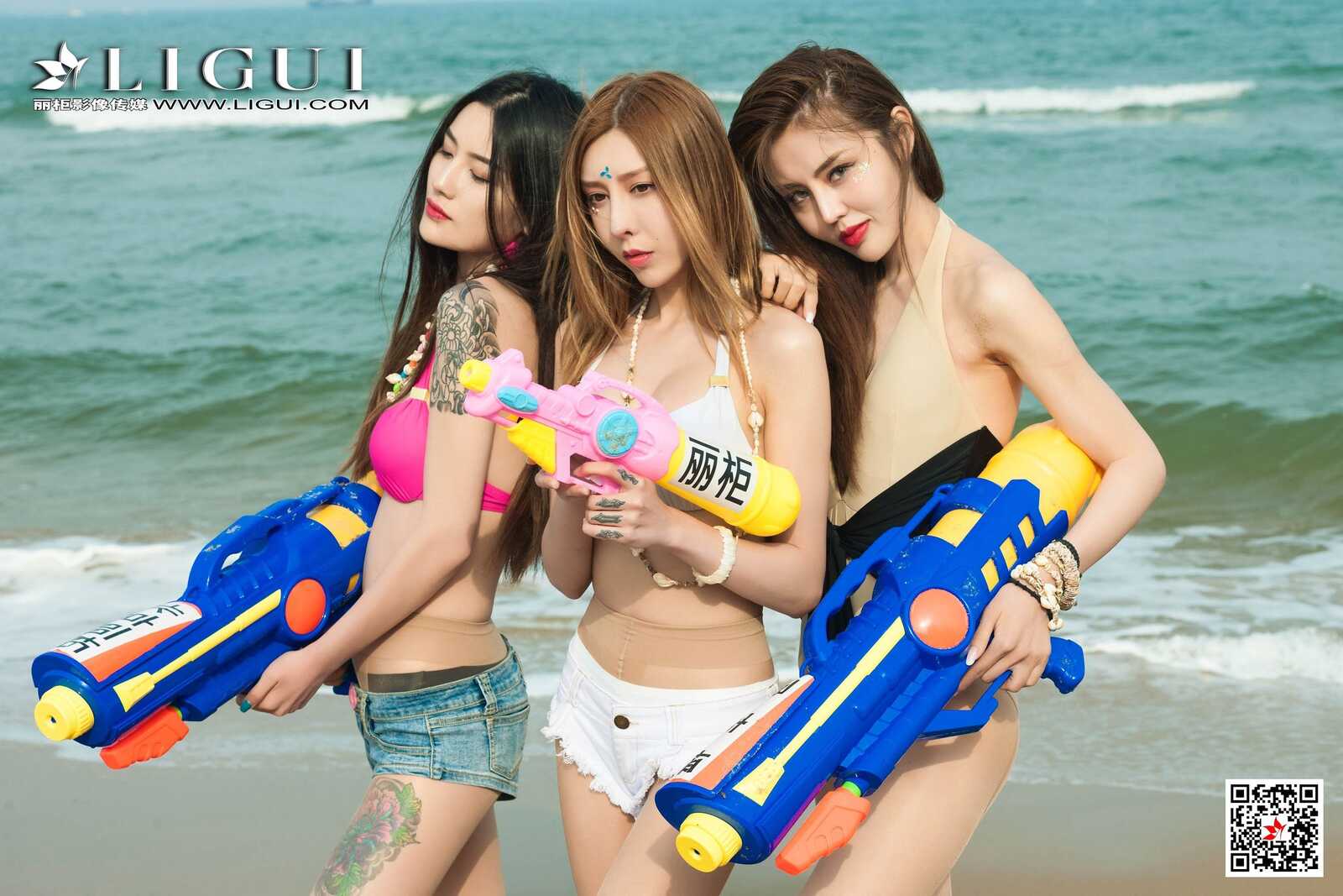 兔子&amp;amp;凉儿&amp;amp;甜甜《沙滩丝足》 [丽柜Ligui] 写第3张