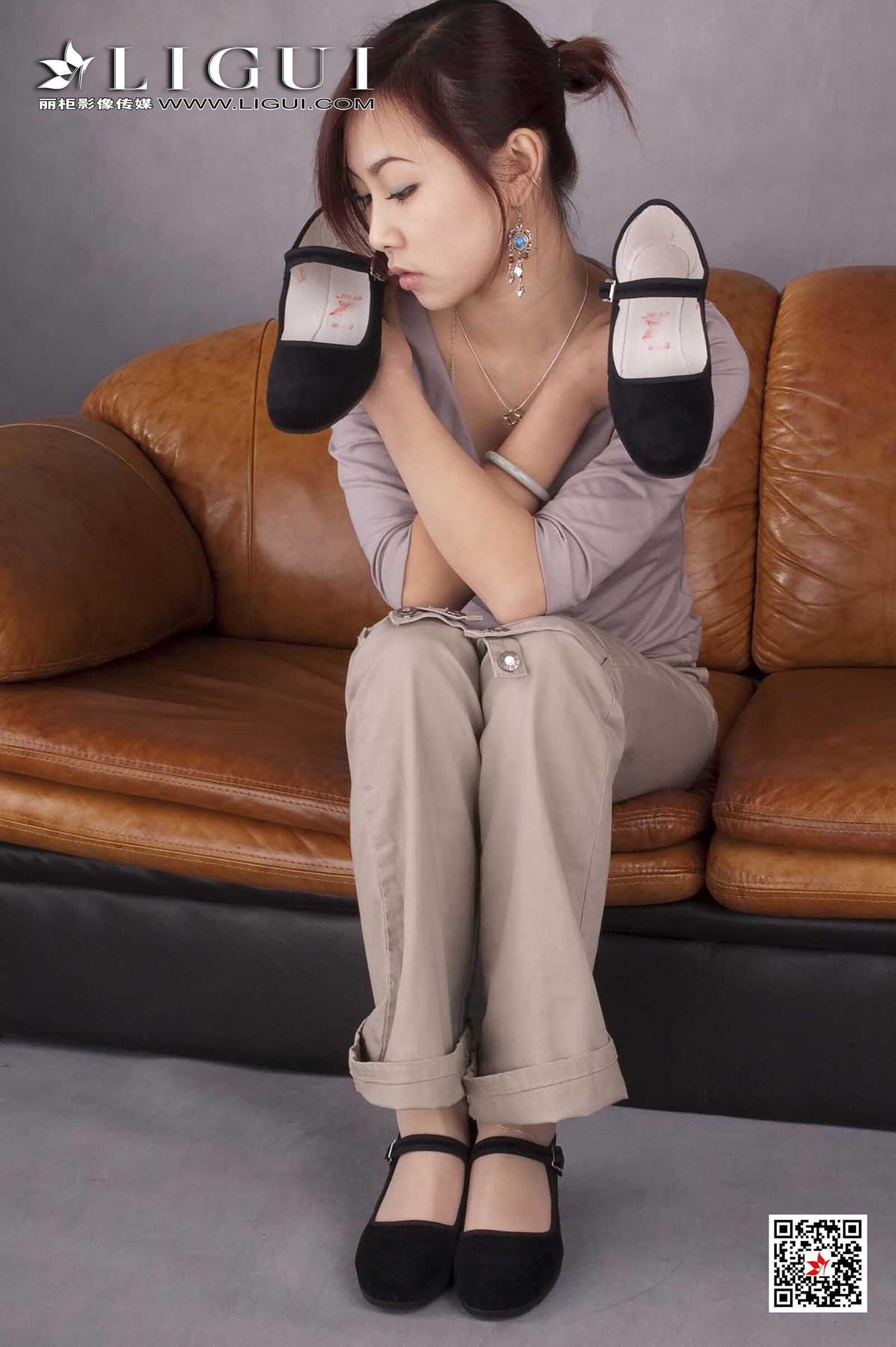 雅诗《复古美脚》 [丽柜Ligui] 网络丽人 写真集第17张
