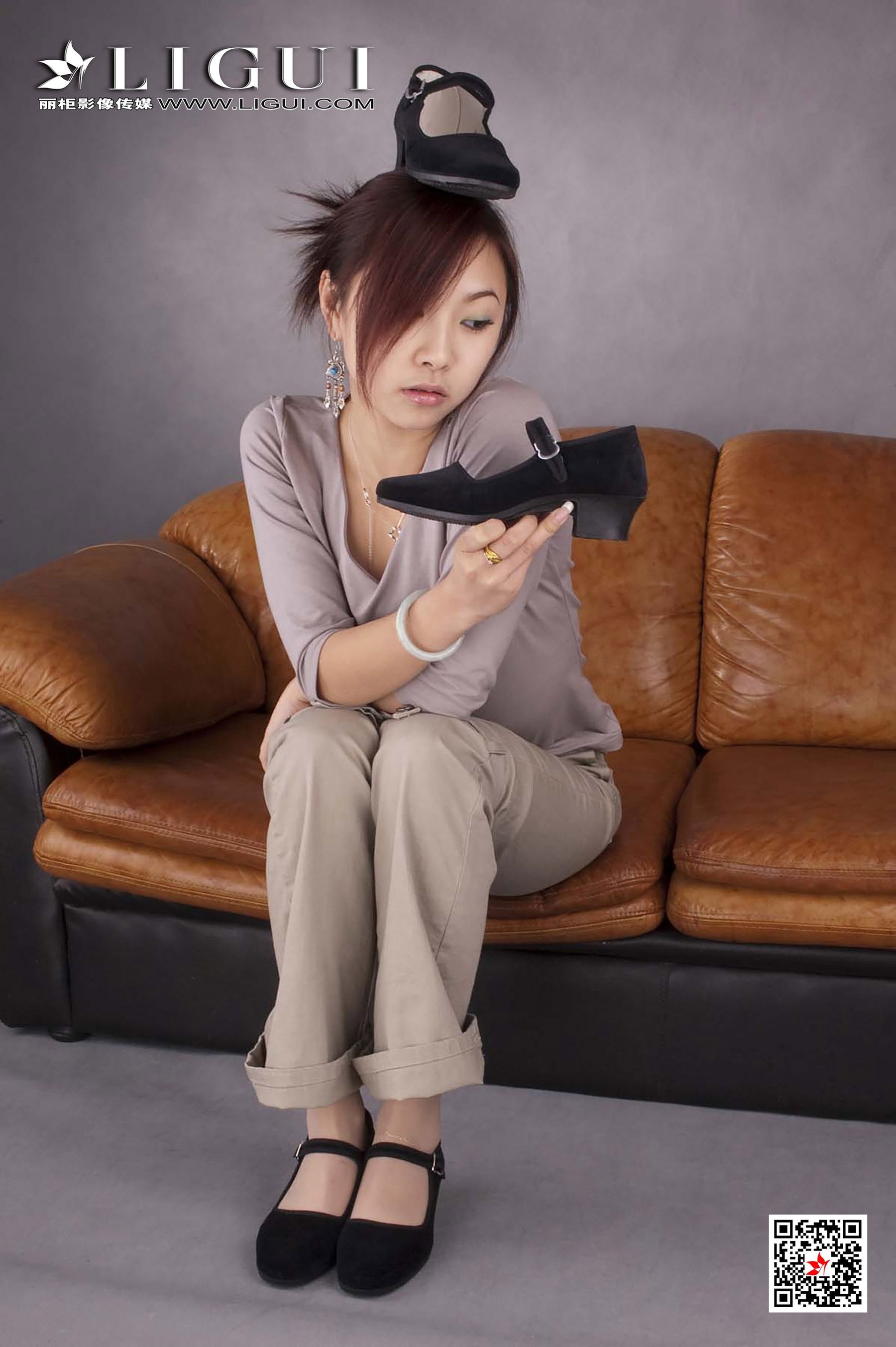 雅诗《复古美脚》 [丽柜Ligui] 网络丽人 写真集第12张