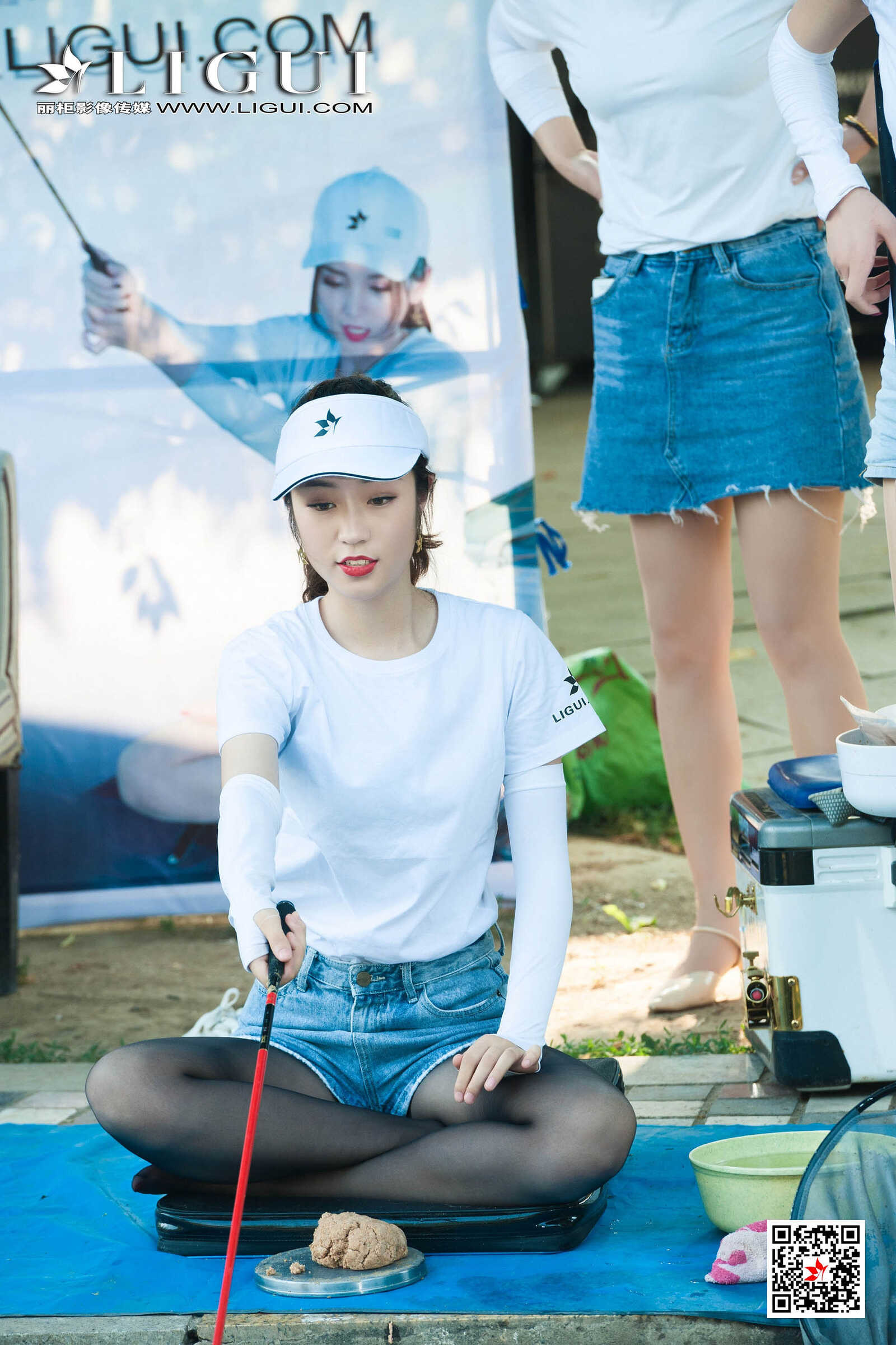 文静&amp;amp;然然《垂钓园丝足》 [丽柜LIGUI] 网络丽人第12张