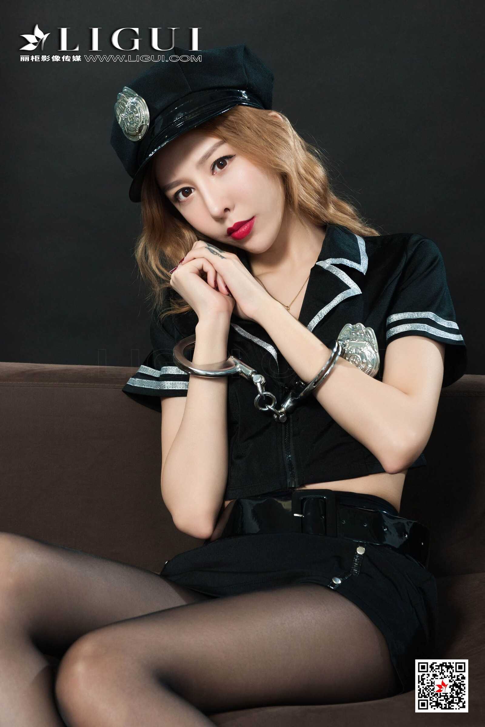 兔子《黑丝女警镣铐》 [丽柜LIGUI] 网络丽人 写真第17张