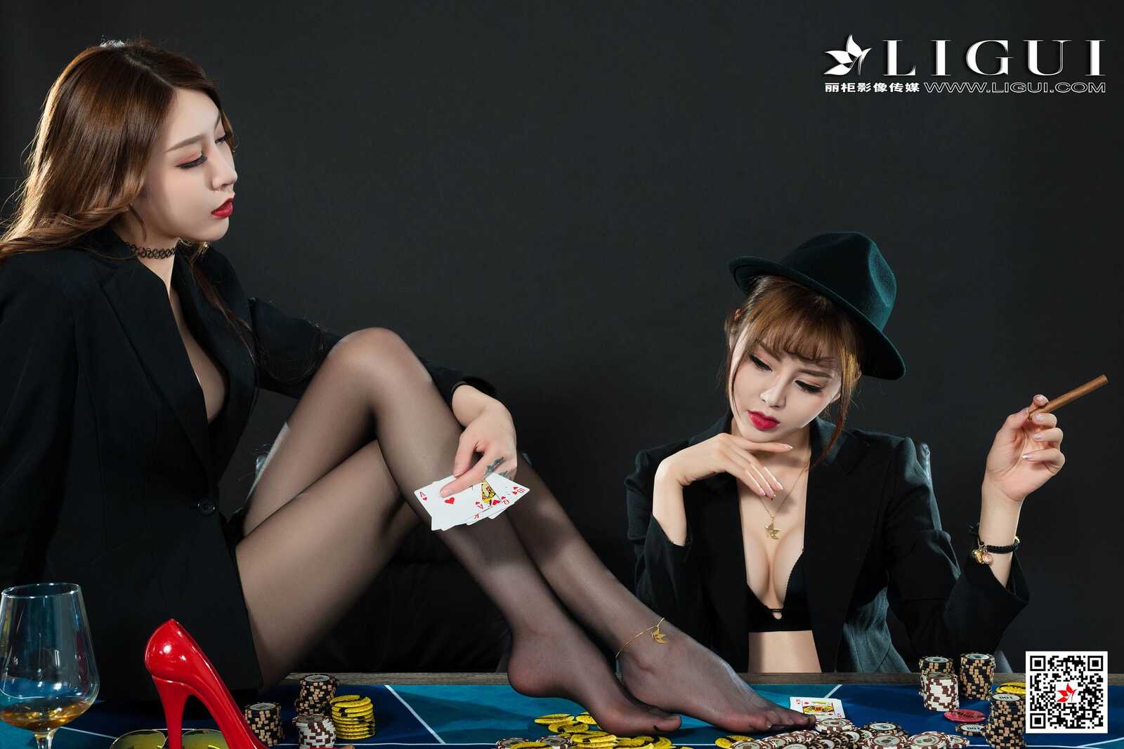 兔子&amp;amp;凉儿《黑丝丝足诱惑》 [丽柜LiGui] 写真集第3张