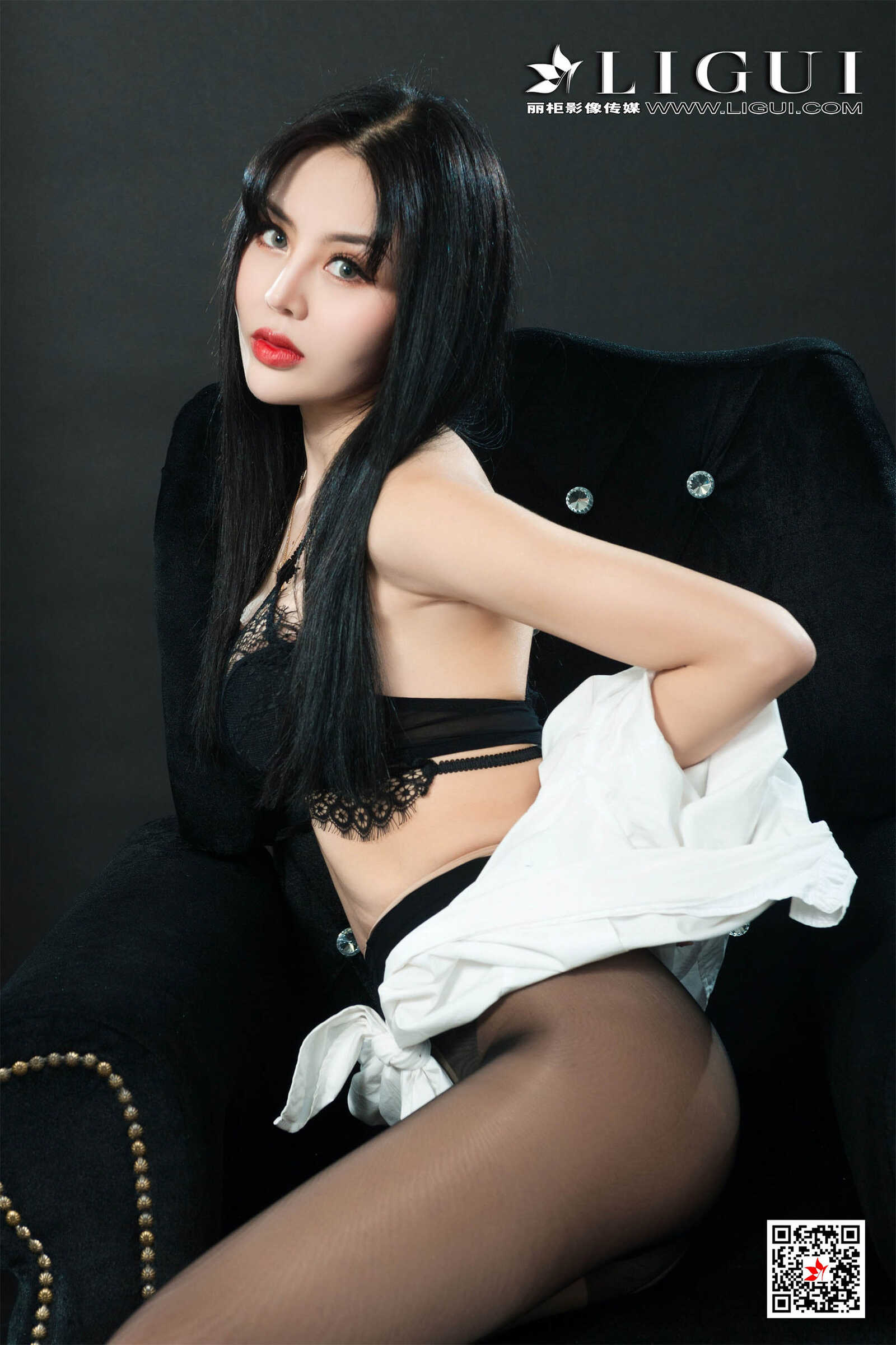 凉儿《黑丝绳艺人体摄影》 [丽柜LiGui美束] 写真第12张