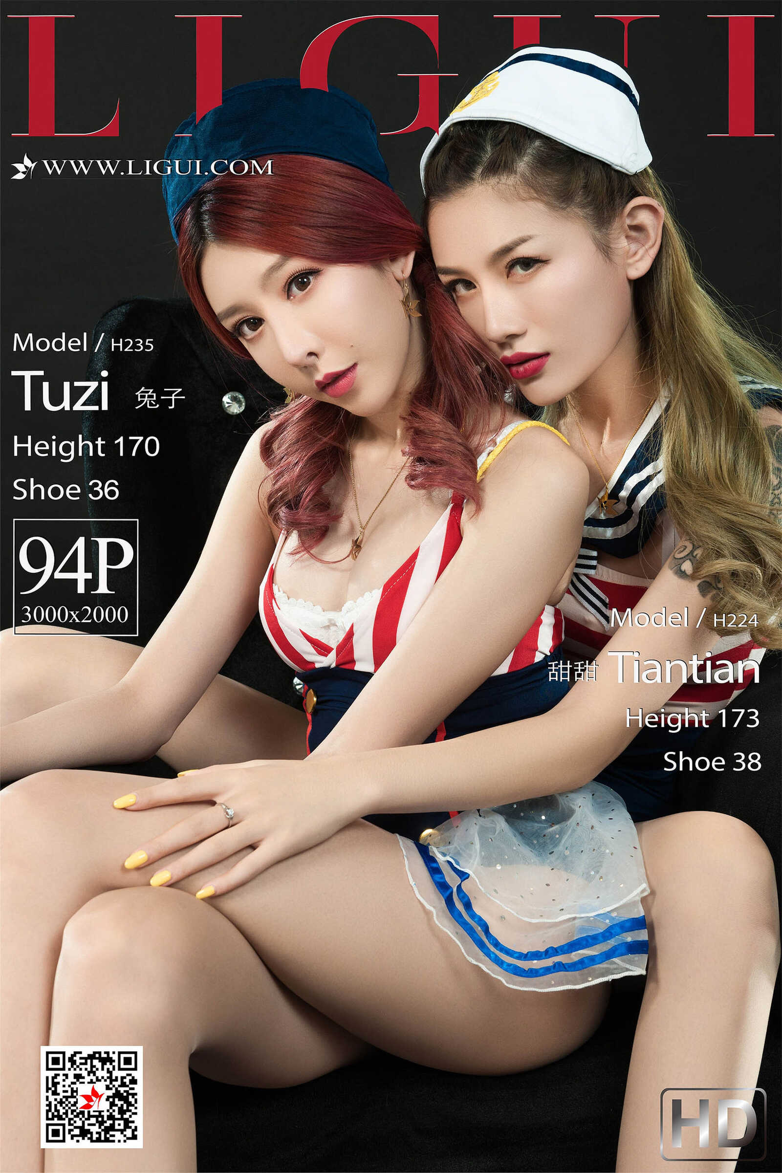 兔子&amp;amp;甜甜《双生海军姐妹花丝足》 [丽柜Lig第19张