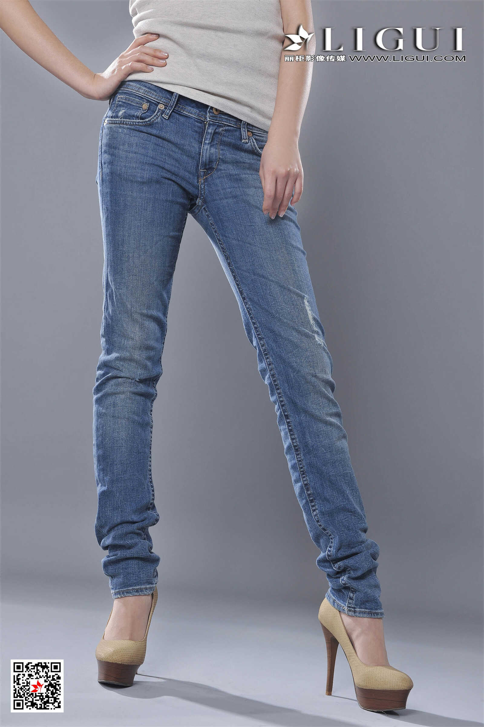 可馨《牛仔紧身裤女郎》 [丽柜Ligui] 写真集第11张