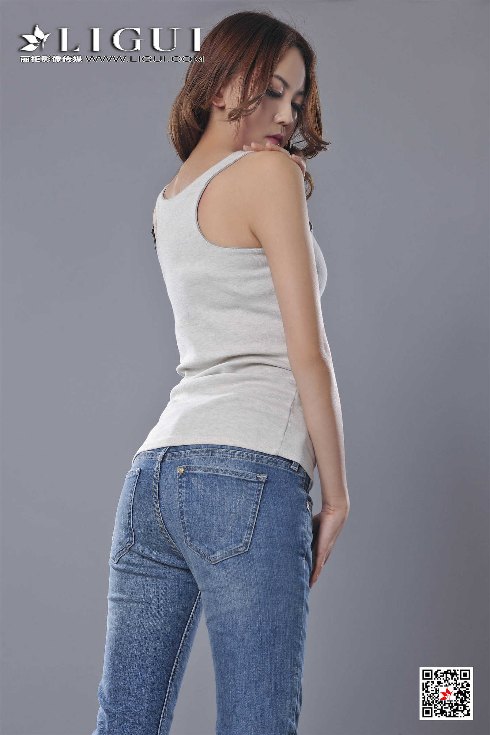 可馨《牛仔紧身裤女郎》 [丽柜Ligui] 写真集第2张