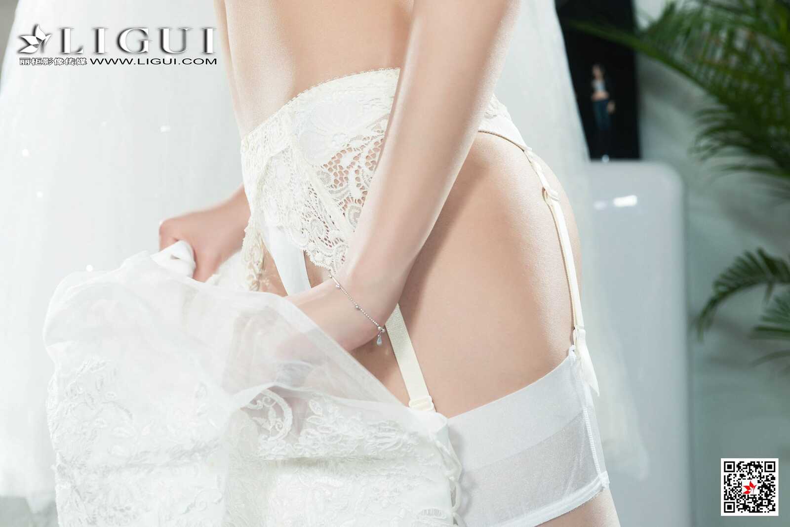 钟情《白丝婚纱新娘》 [丽柜Ligui] 写真集第1张
