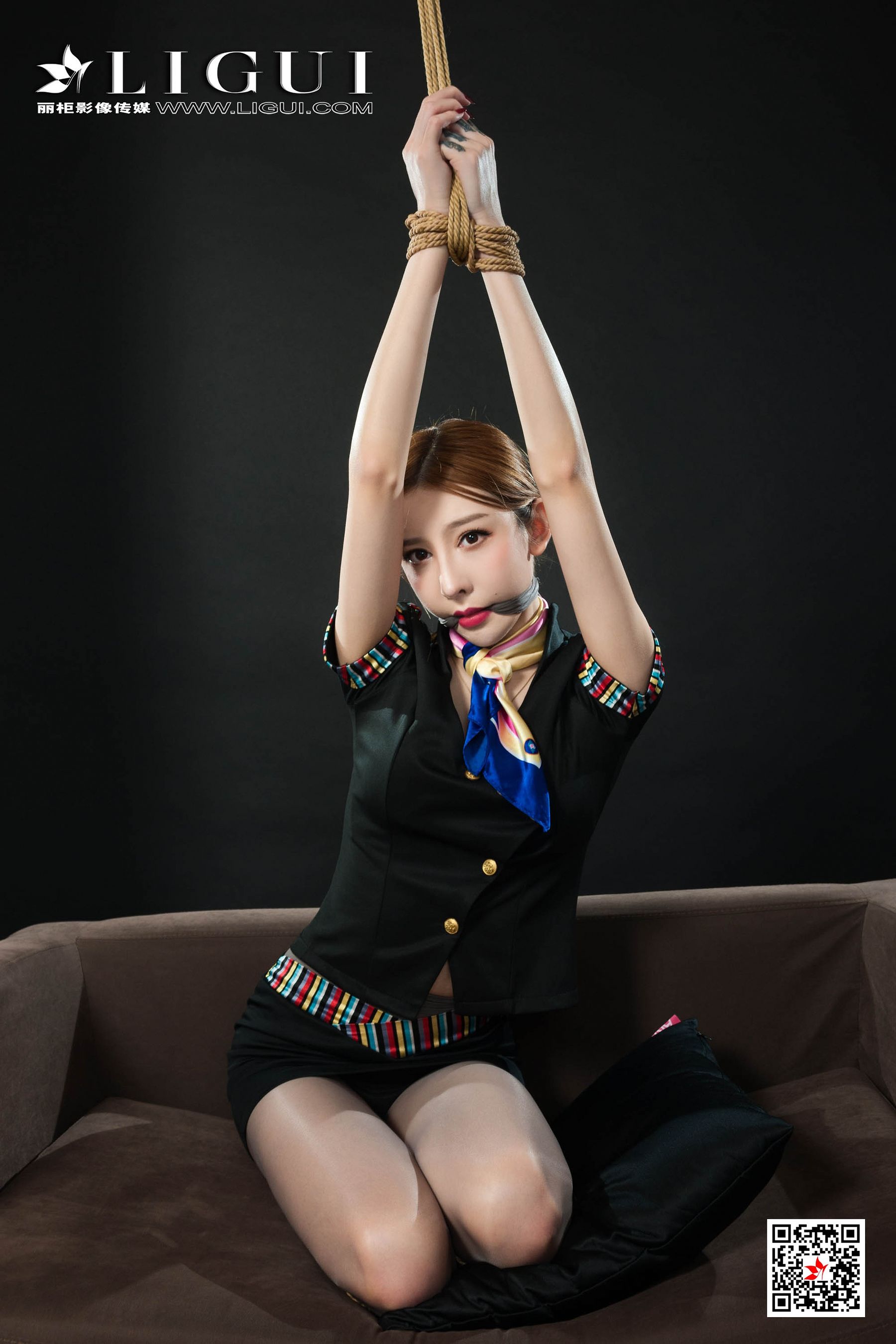 兔子《空姐捆绑绳艺》 [丽柜美束Ligui] 写真集第14张