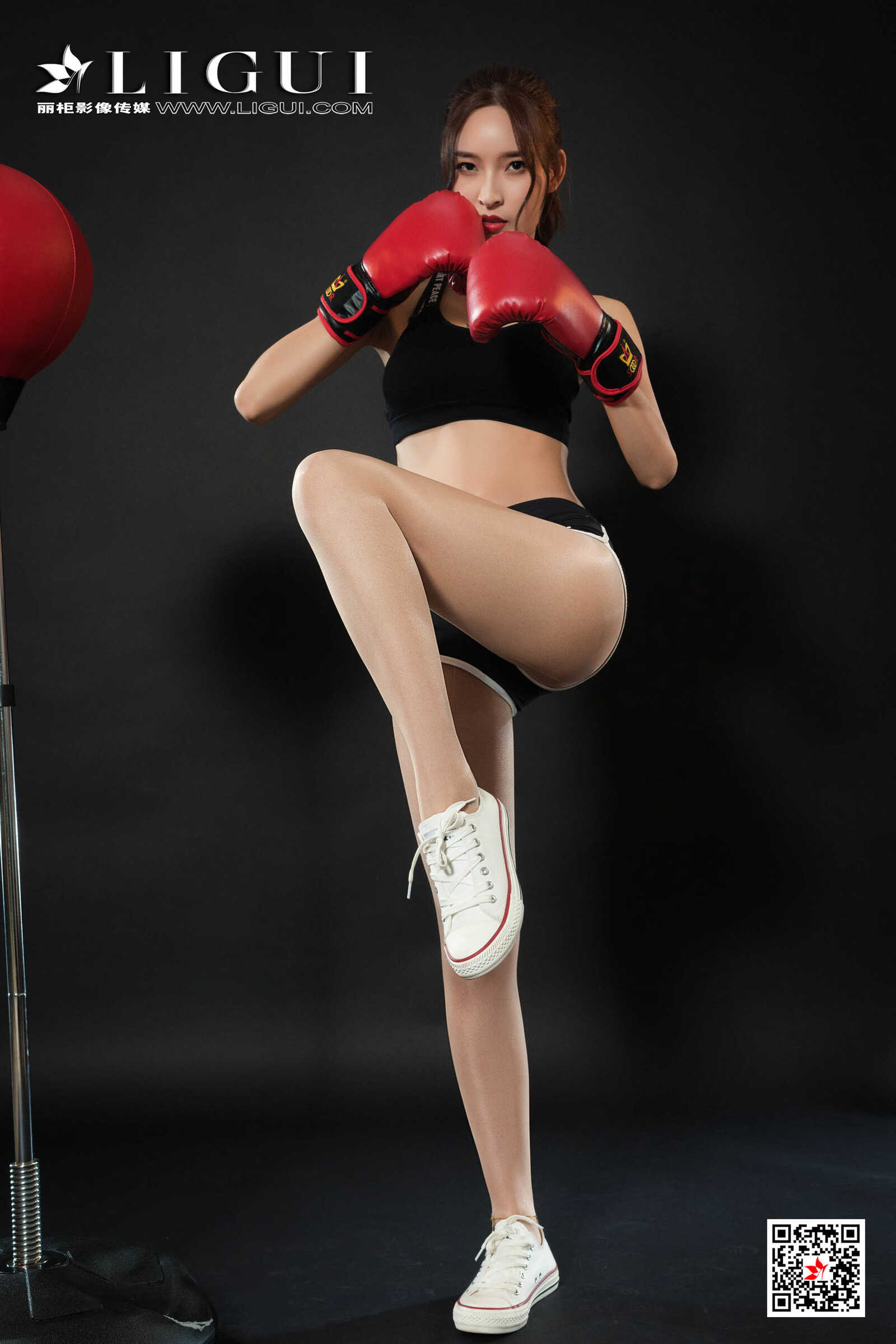 腿模雪糕《拳击丝足少女》 [丽柜Ligui] 网络丽人第15张
