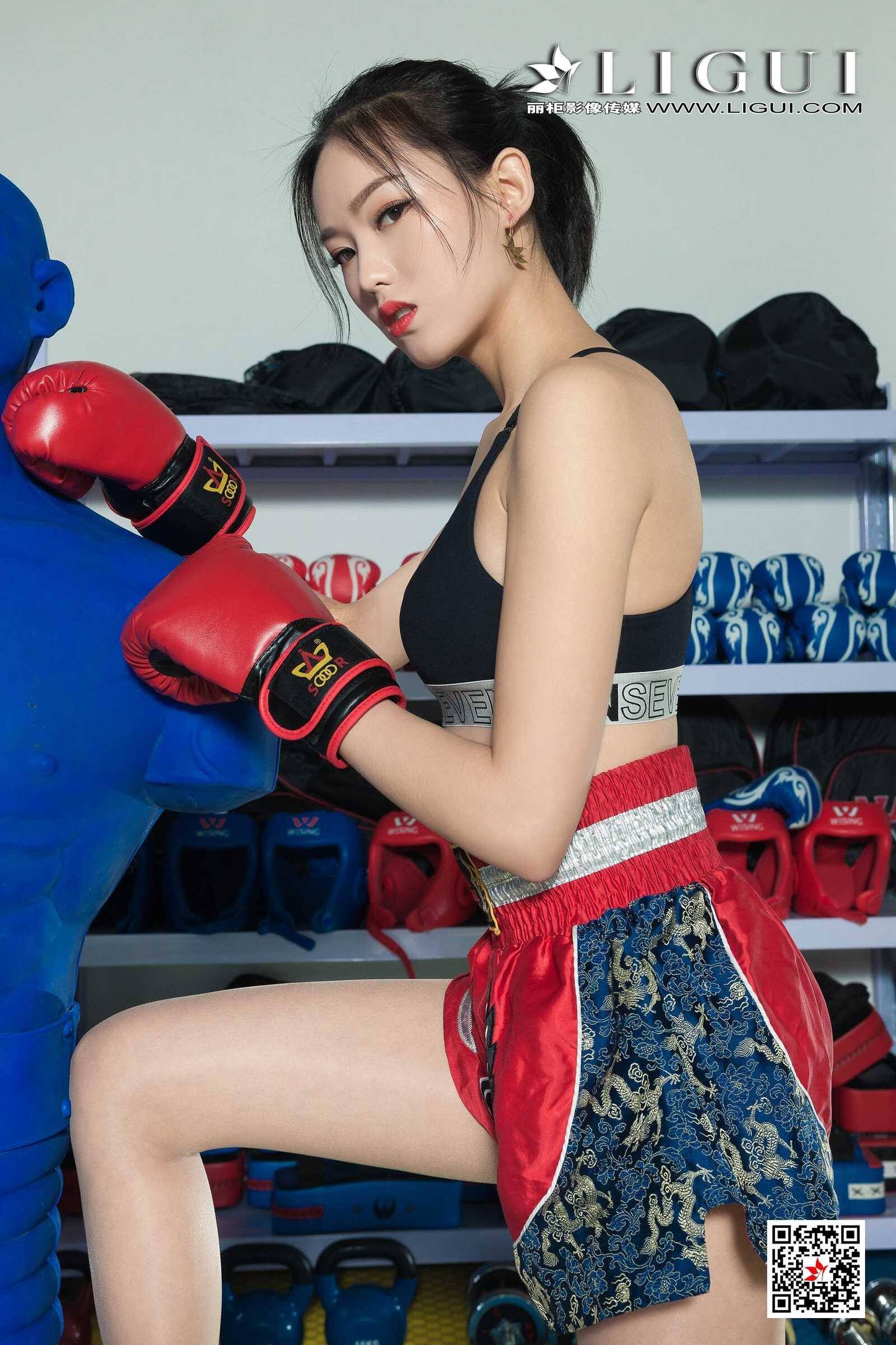 敏儿&amp;amp;雪糕《拳击姐妹》 [丽柜Ligui] 写真集第17张