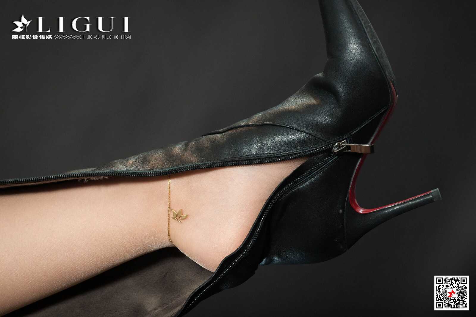 腿模雪糕《长靴皮衣女郎》 [丽柜Ligui] 网络丽人第2张