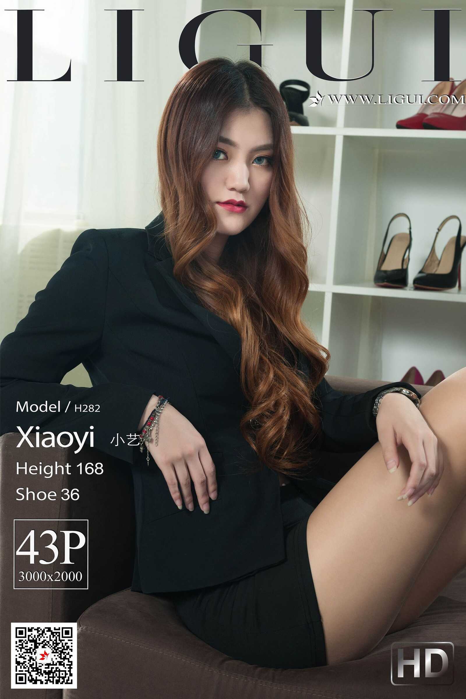 Model 小艺《肉丝袜OL》 [丽柜Ligui] 写真集第14张