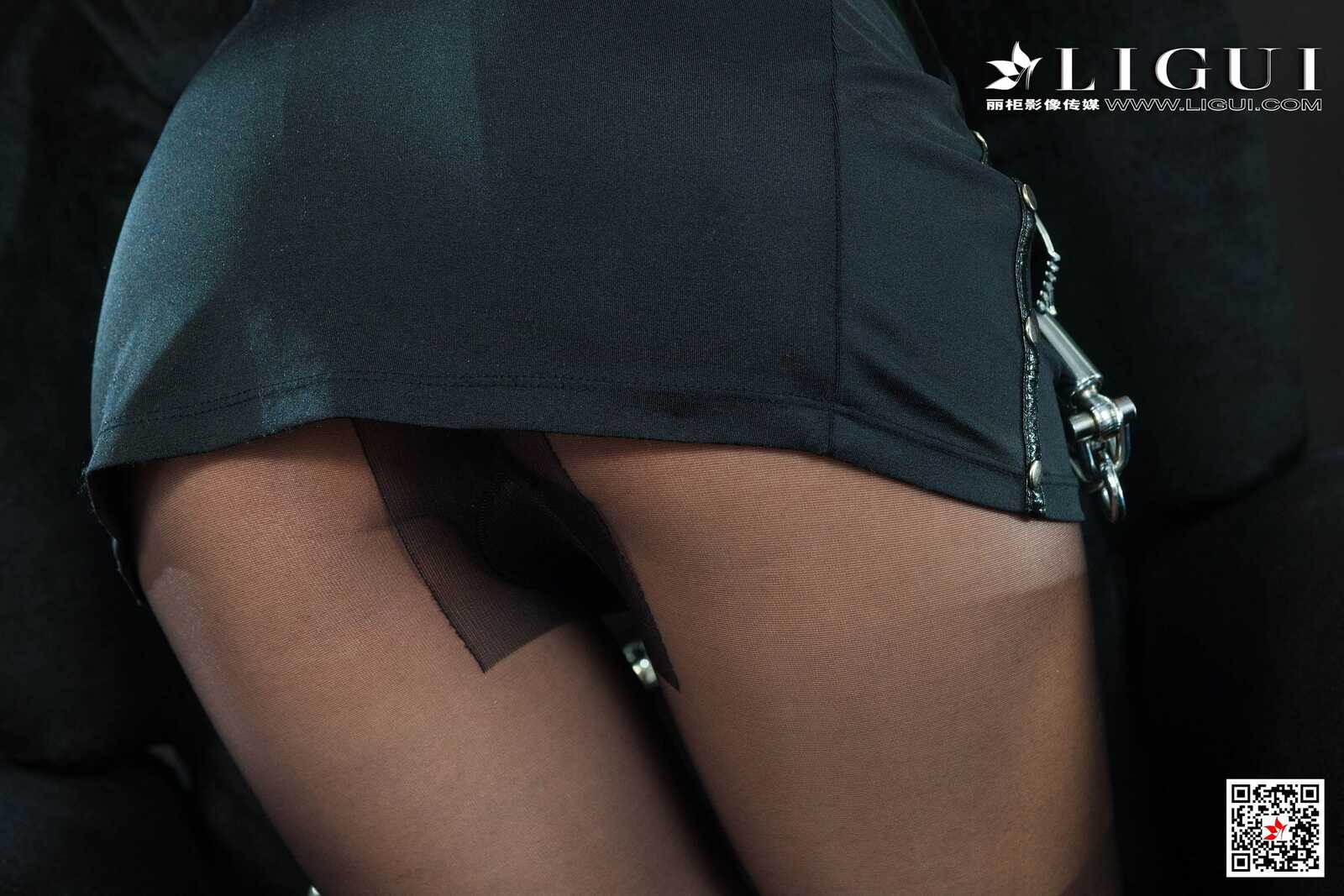 Model 轩轩《镣铐黑丝女警》 [丽柜Ligui] 网络丽人第4张