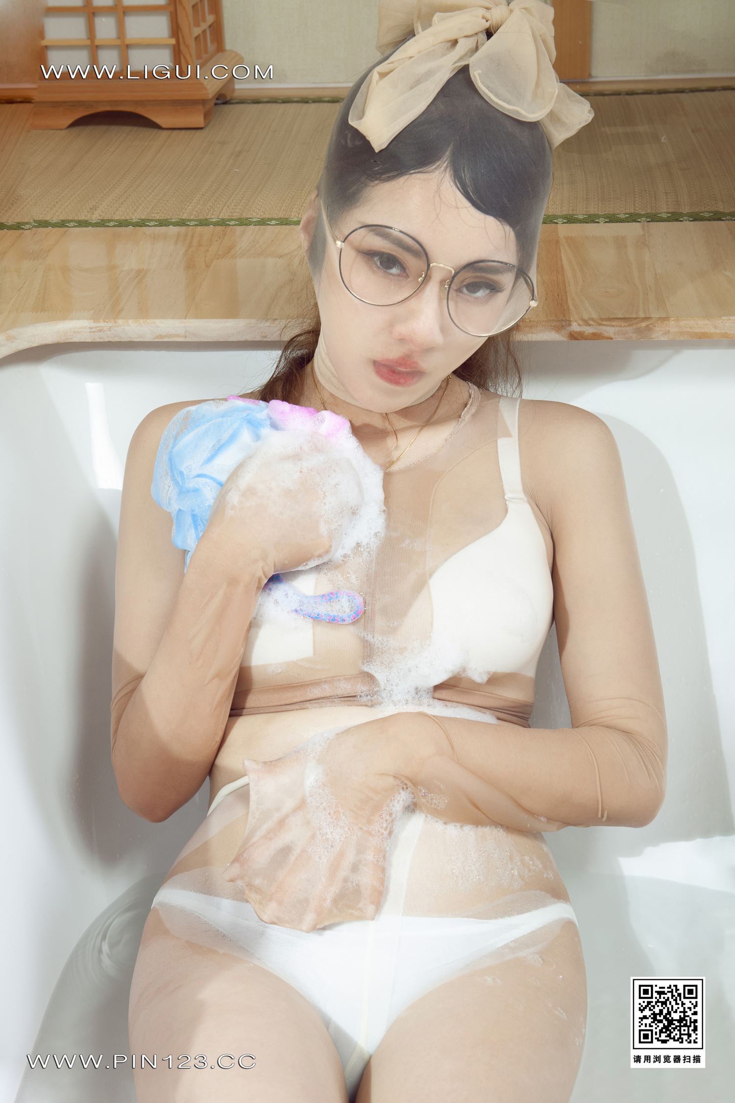 [Ligui丽柜]2022.09.05 香浴丝颜 汐汐第5张
