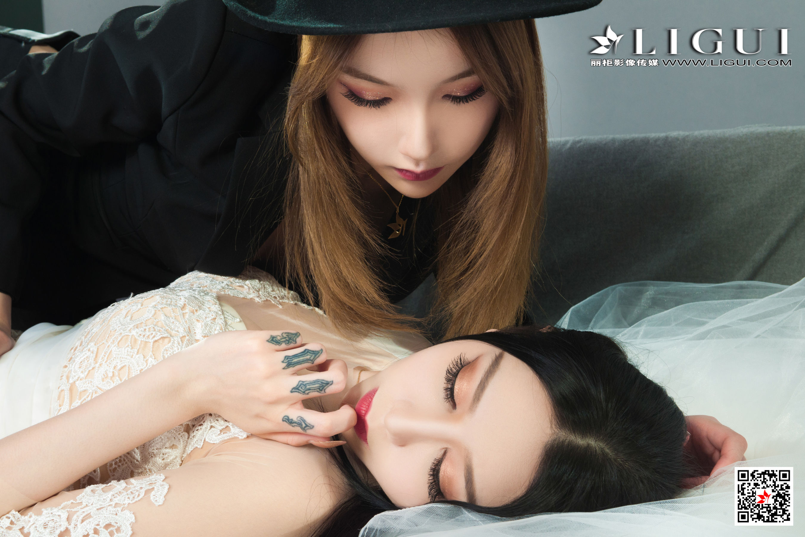 [丽柜Ligui] Model 兔子&amp;心心 《双生花-一吻定情》第24张