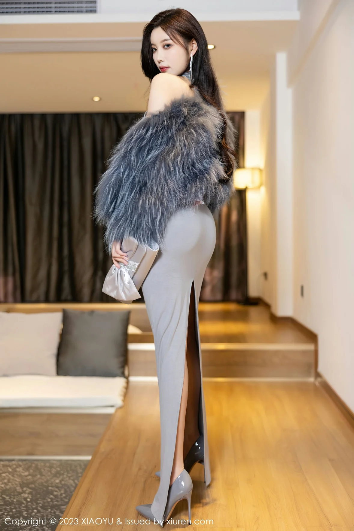  XIAOYU 语画界 Vol.1051 杨晨晨Yome 灰色镂空连衣贵州旅拍 [88P]第2张