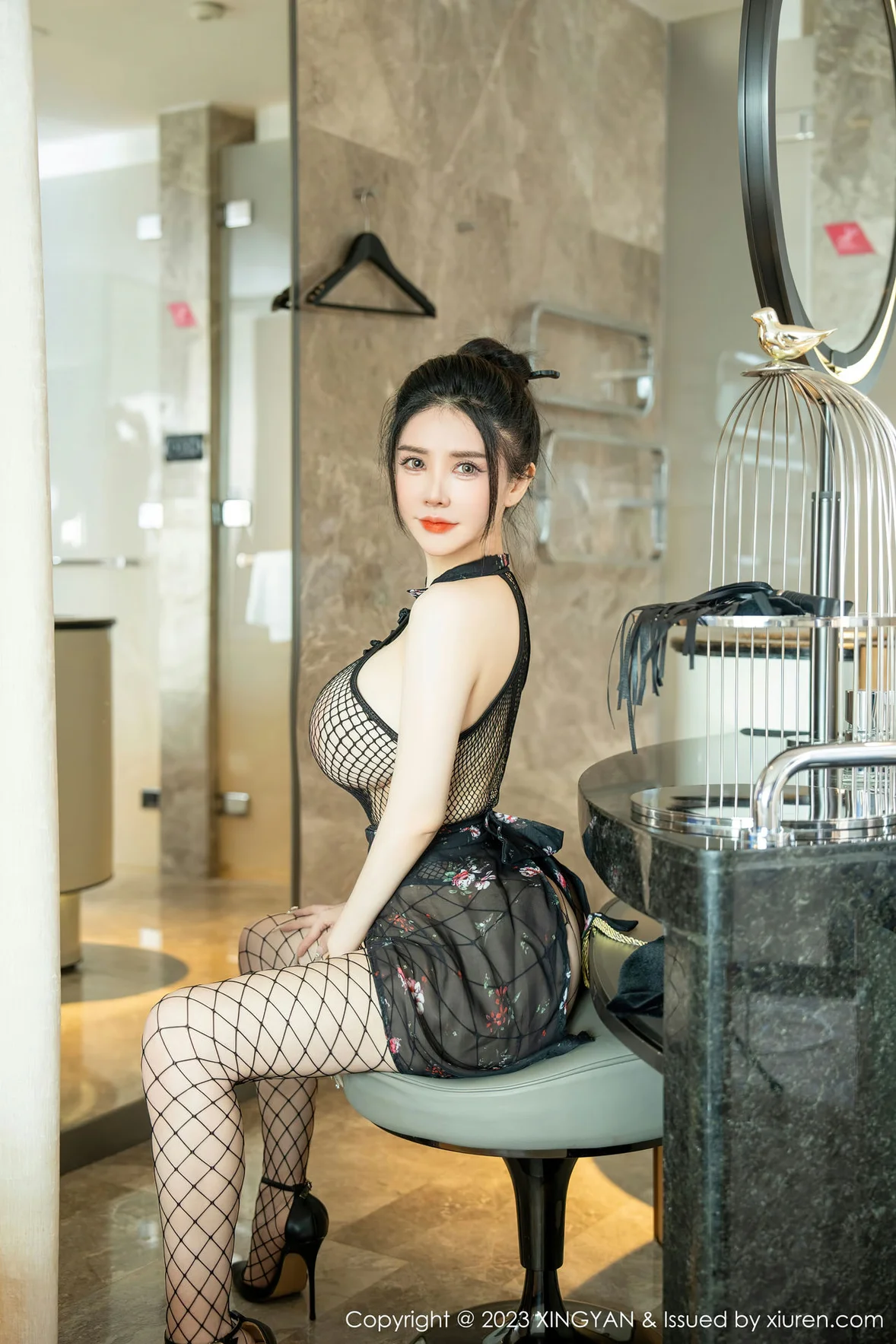  星颜社 Vol.207 潘娇娇 网格连体衣 [84P]第7张