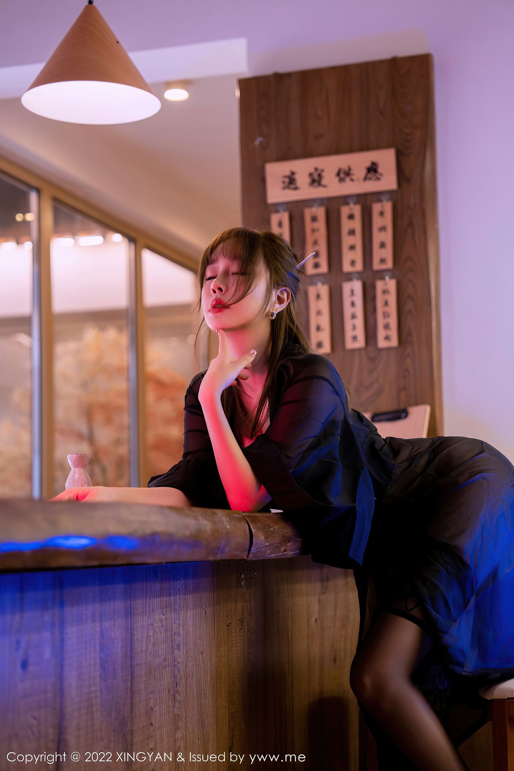 星颜社 VOL.163 王雨纯 黑丝美臀第10张