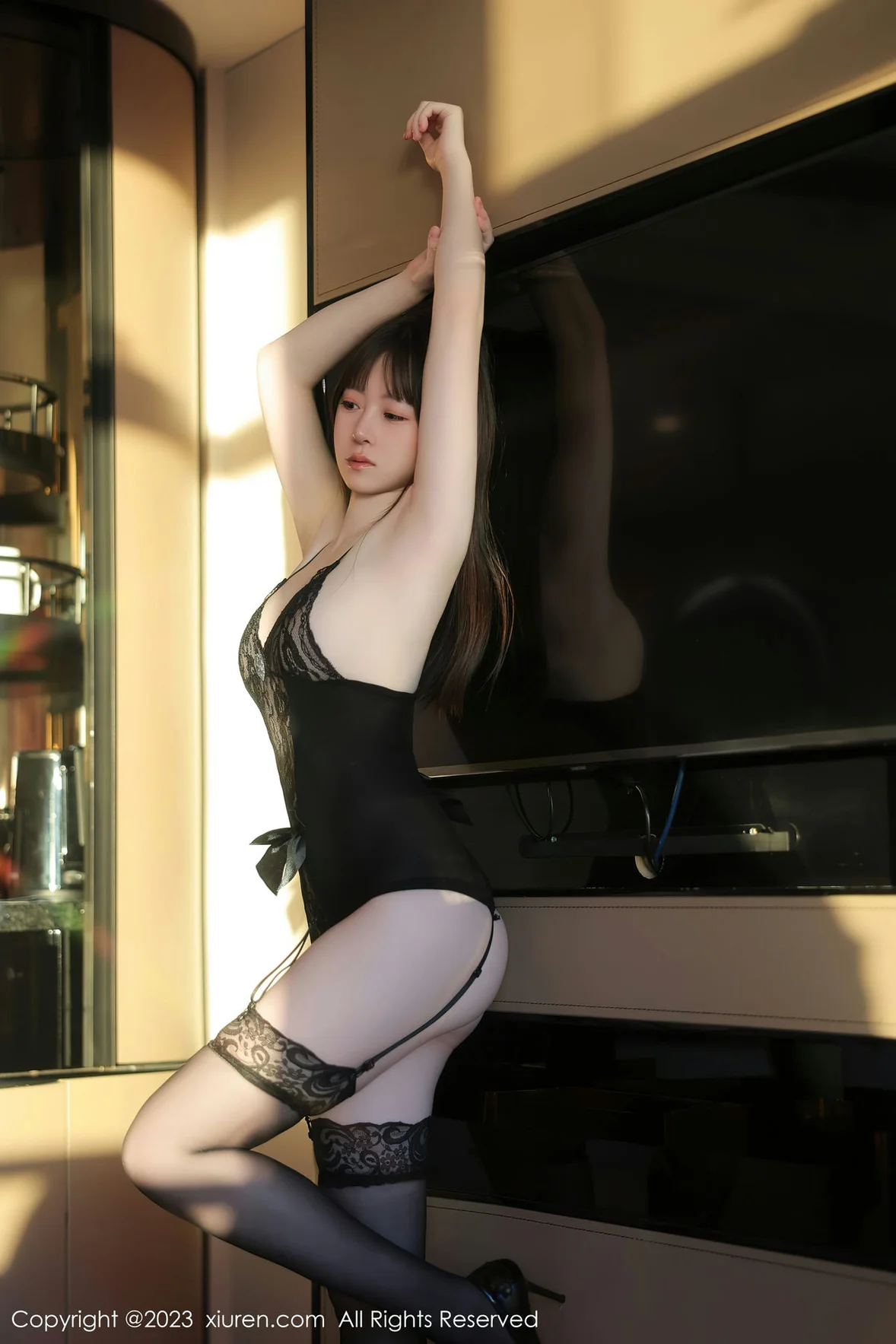  XiuRen 秀人 No.7250 林悠悠 黑色蕾丝性感写真 [77P]第12张