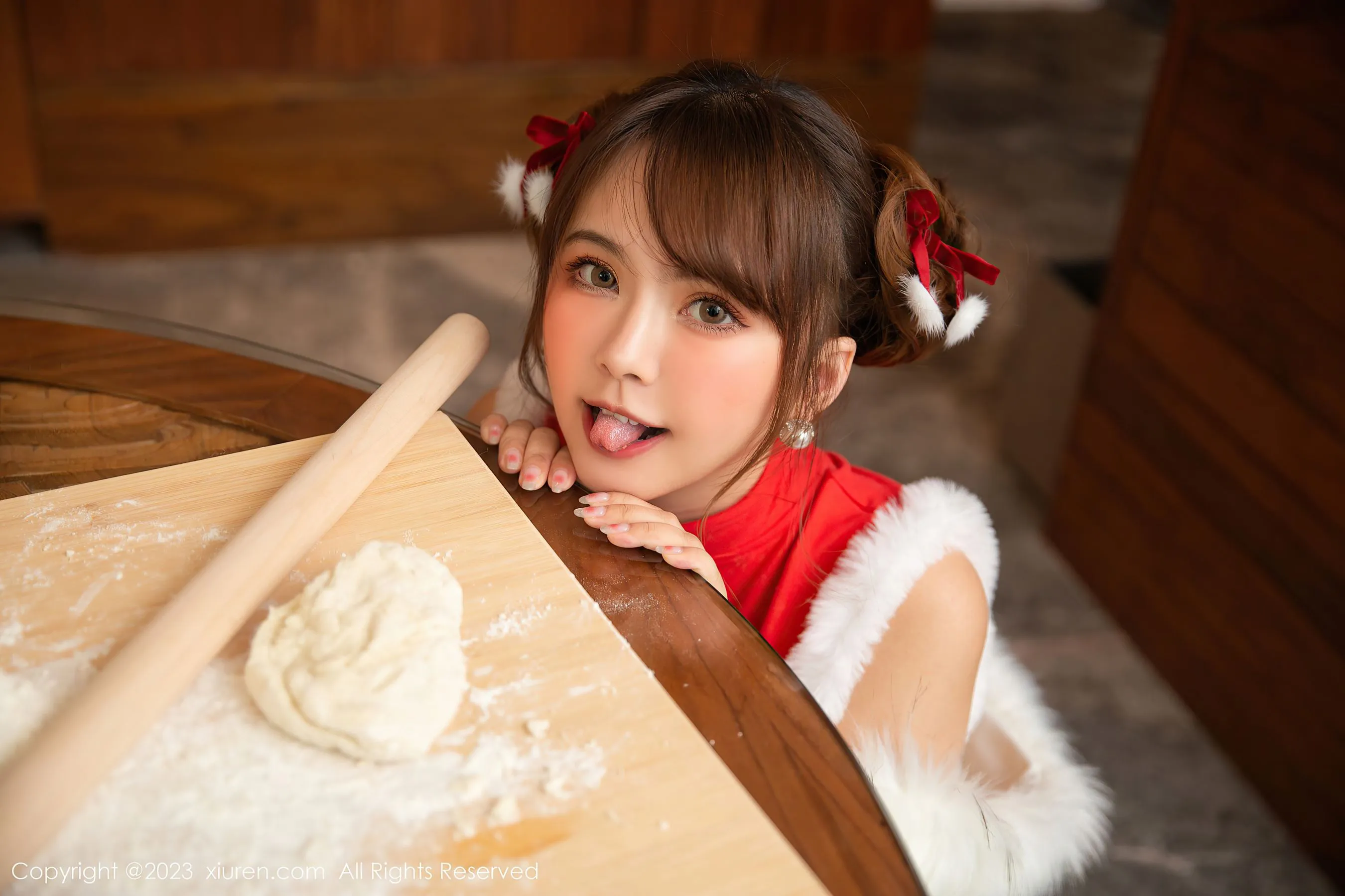  秀人网 No.6242 张思允Nice 喜庆美臀第24张